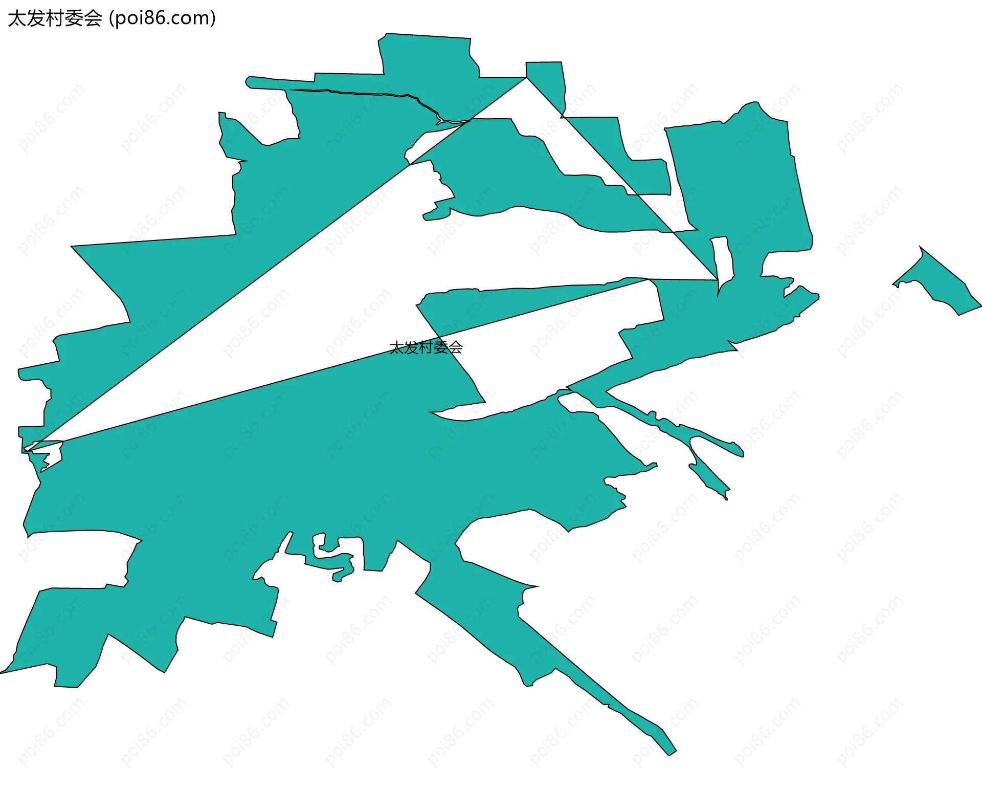 太发村委会边界地图