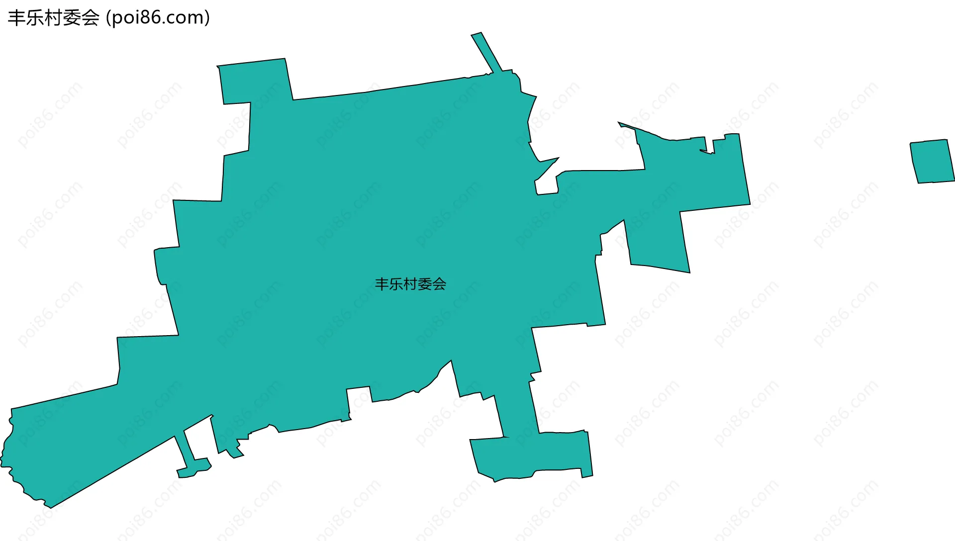 丰乐村委会边界地图