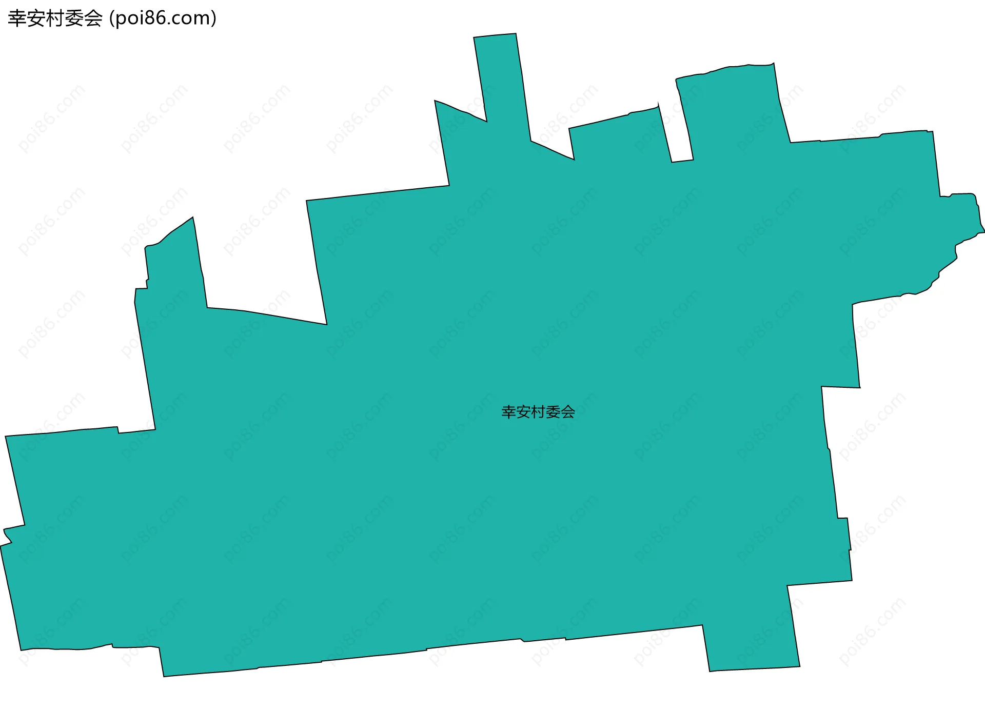 幸安村委会边界地图