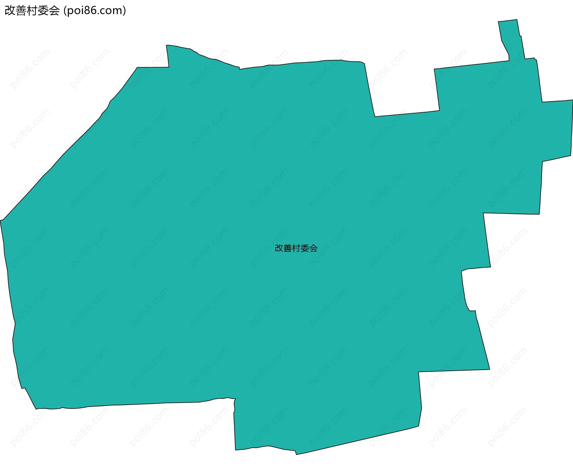 改善村委会边界地图