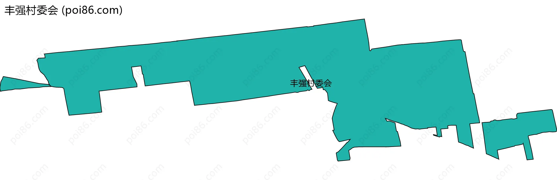 丰强村委会边界地图
