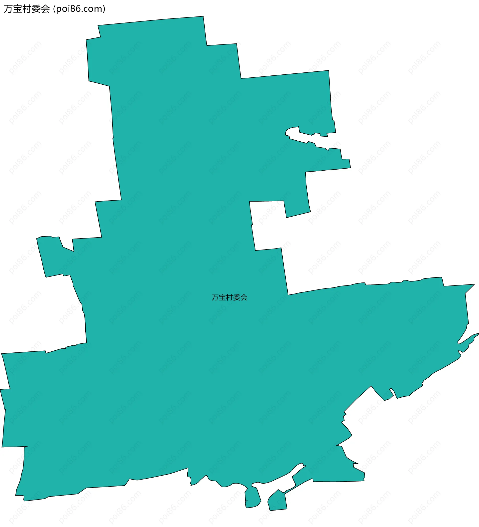 万宝村委会边界地图