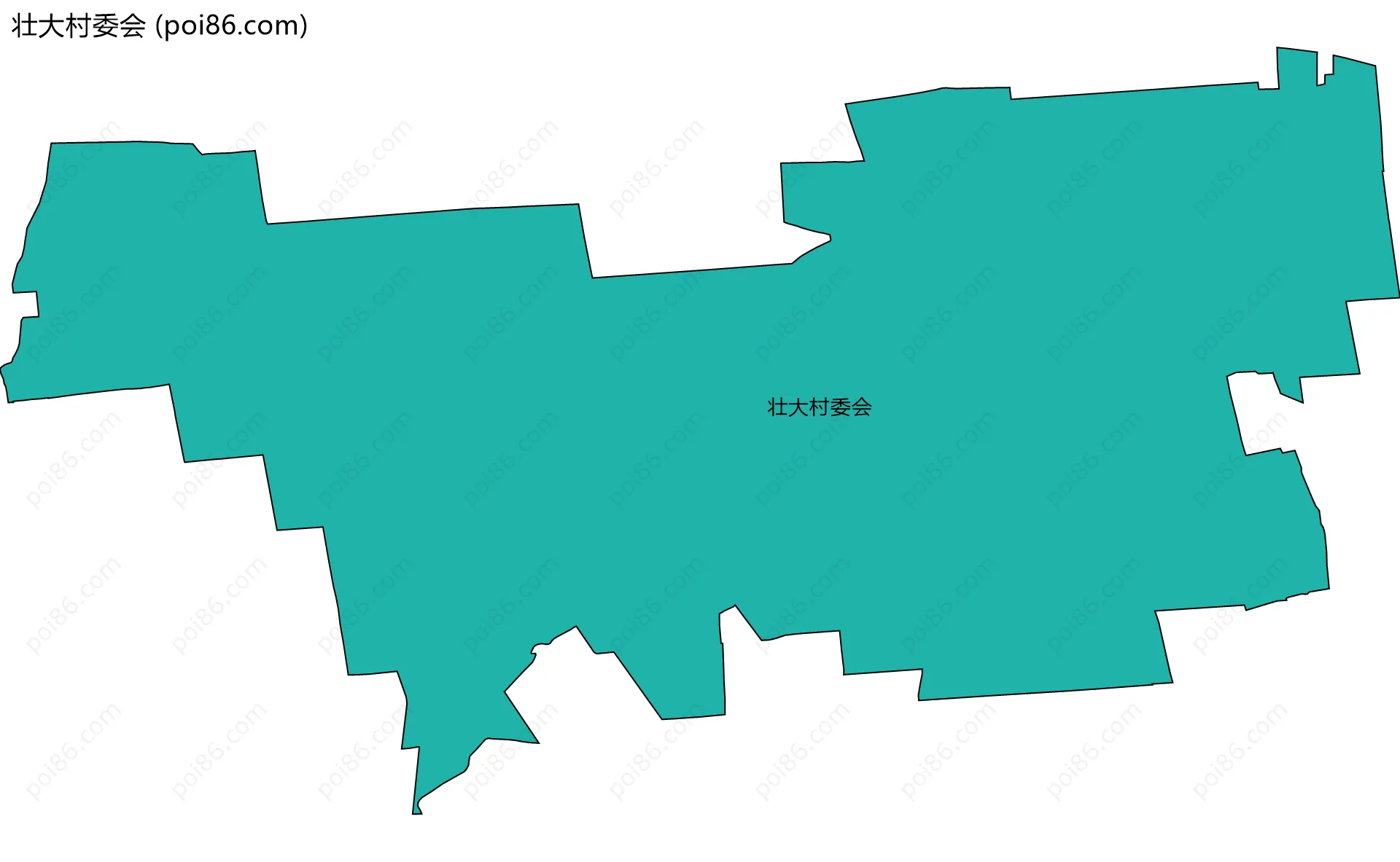 壮大村委会边界地图