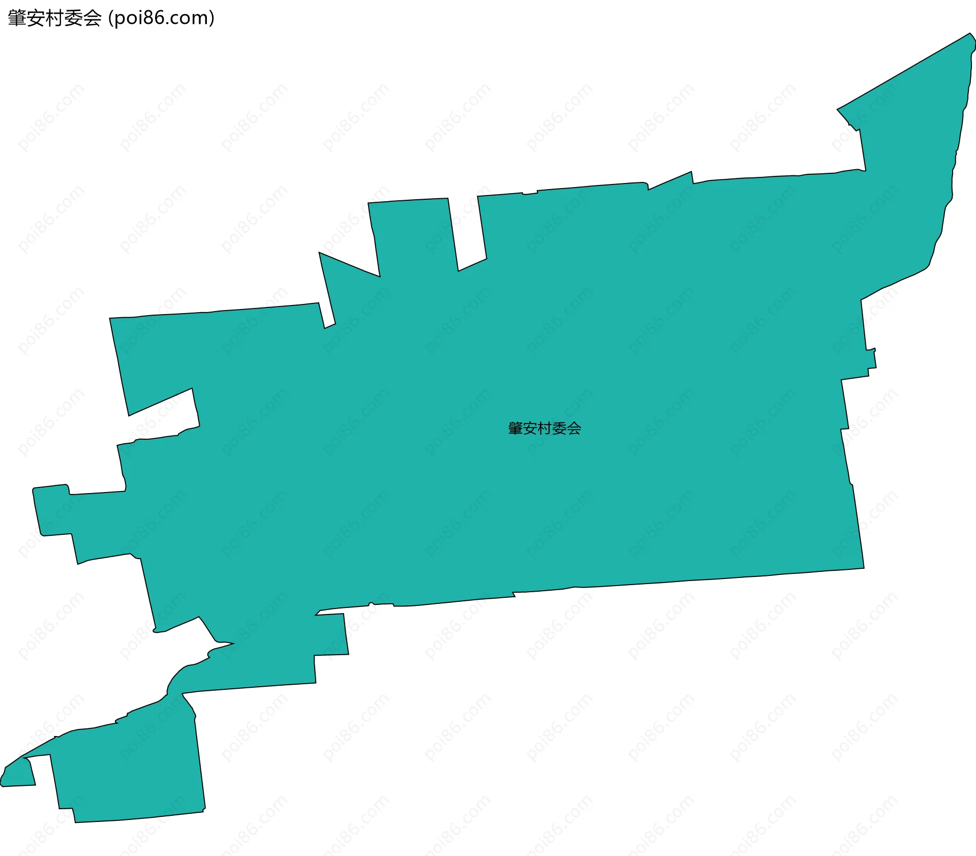 肇安村委会边界地图