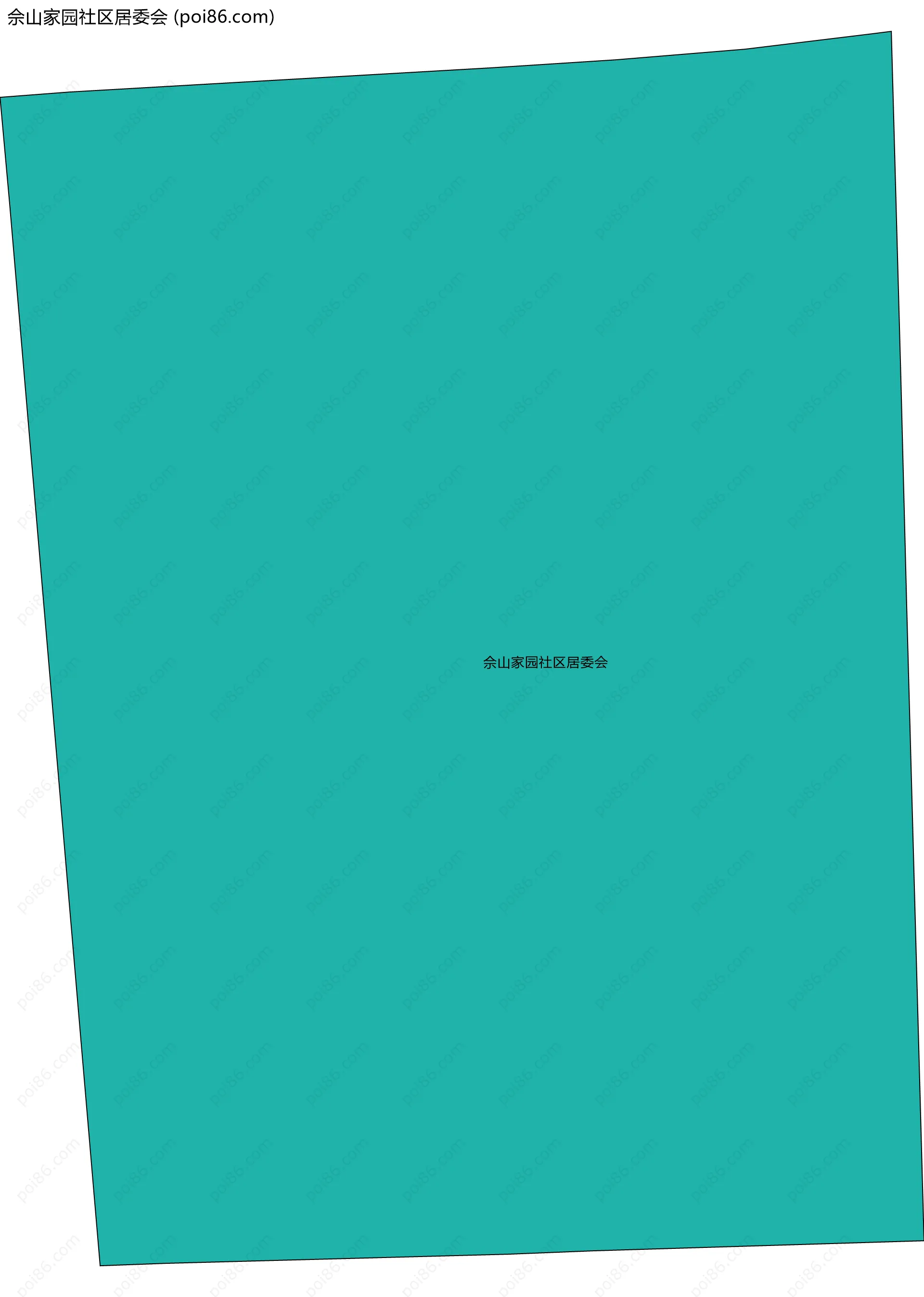 佘山家园社区居委会边界地图