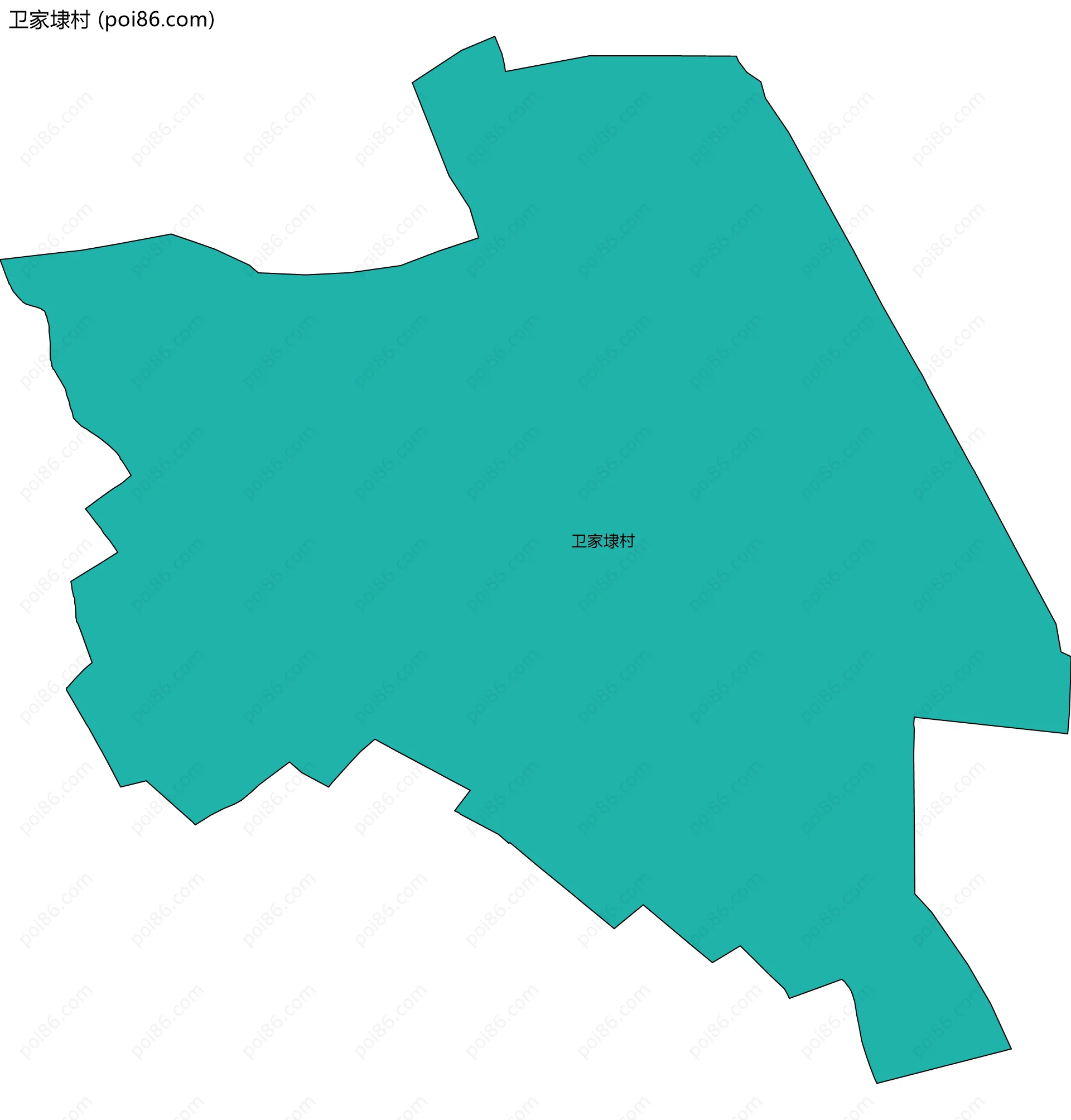 卫家埭村边界地图