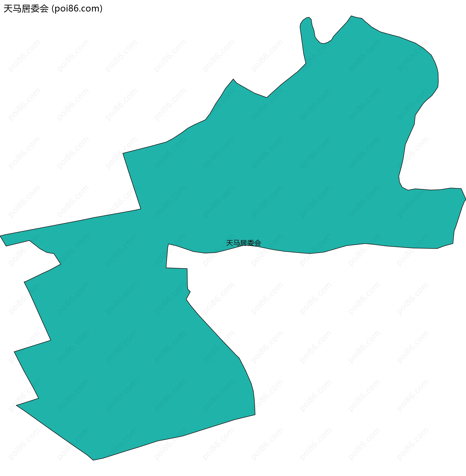 天马居委会边界地图