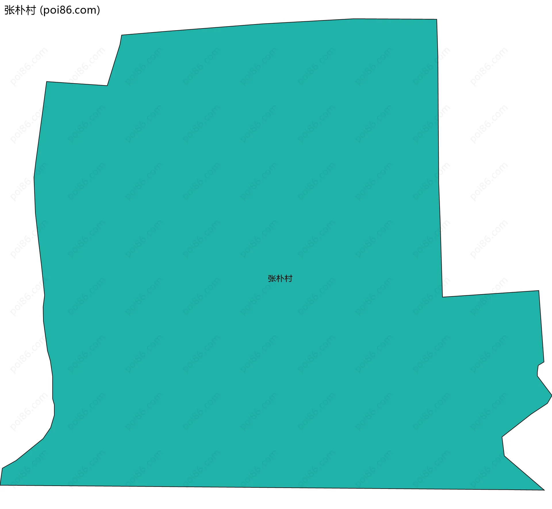 张朴村边界地图
