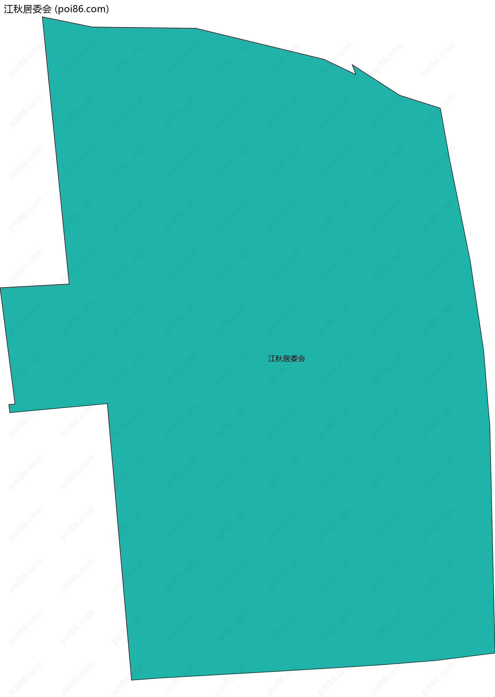 江秋居委会边界地图