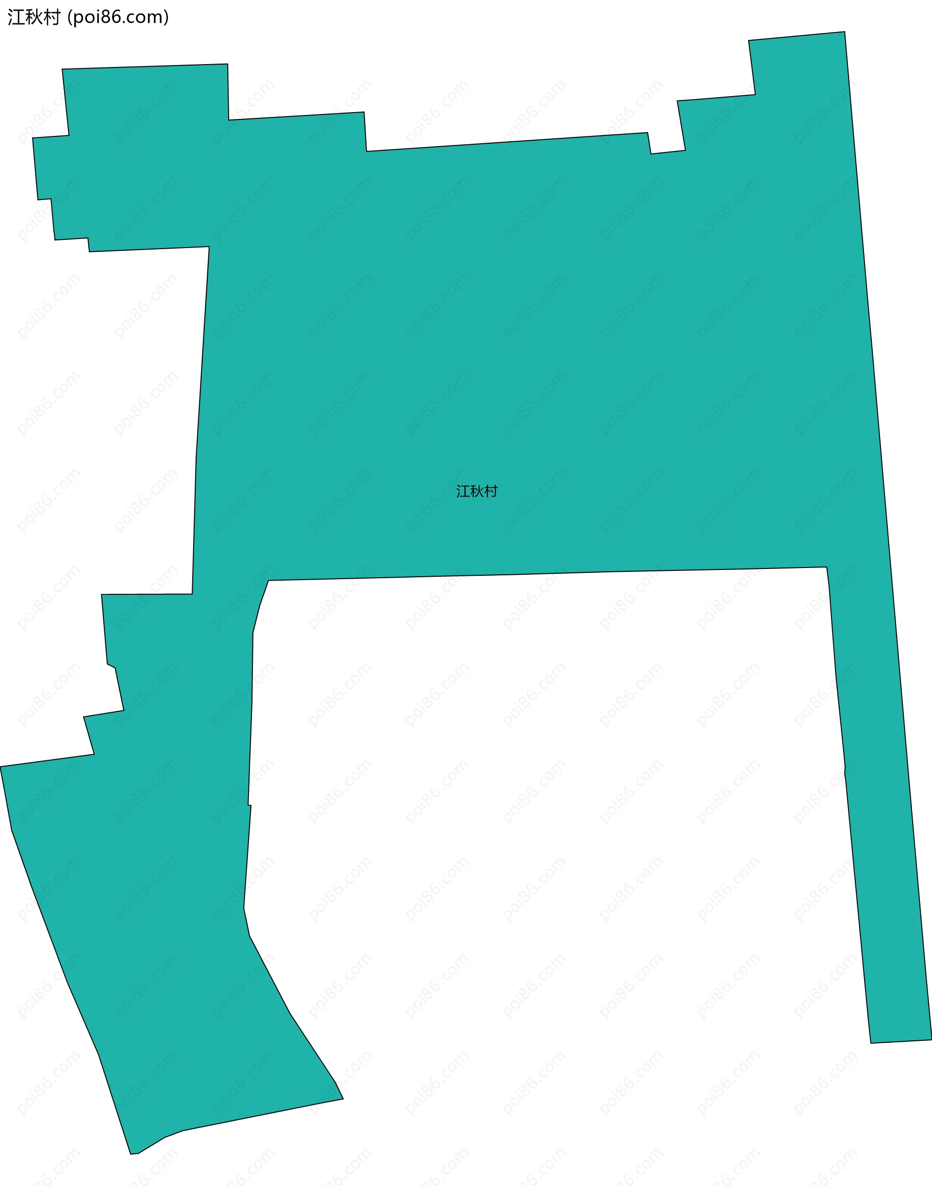 江秋村边界地图