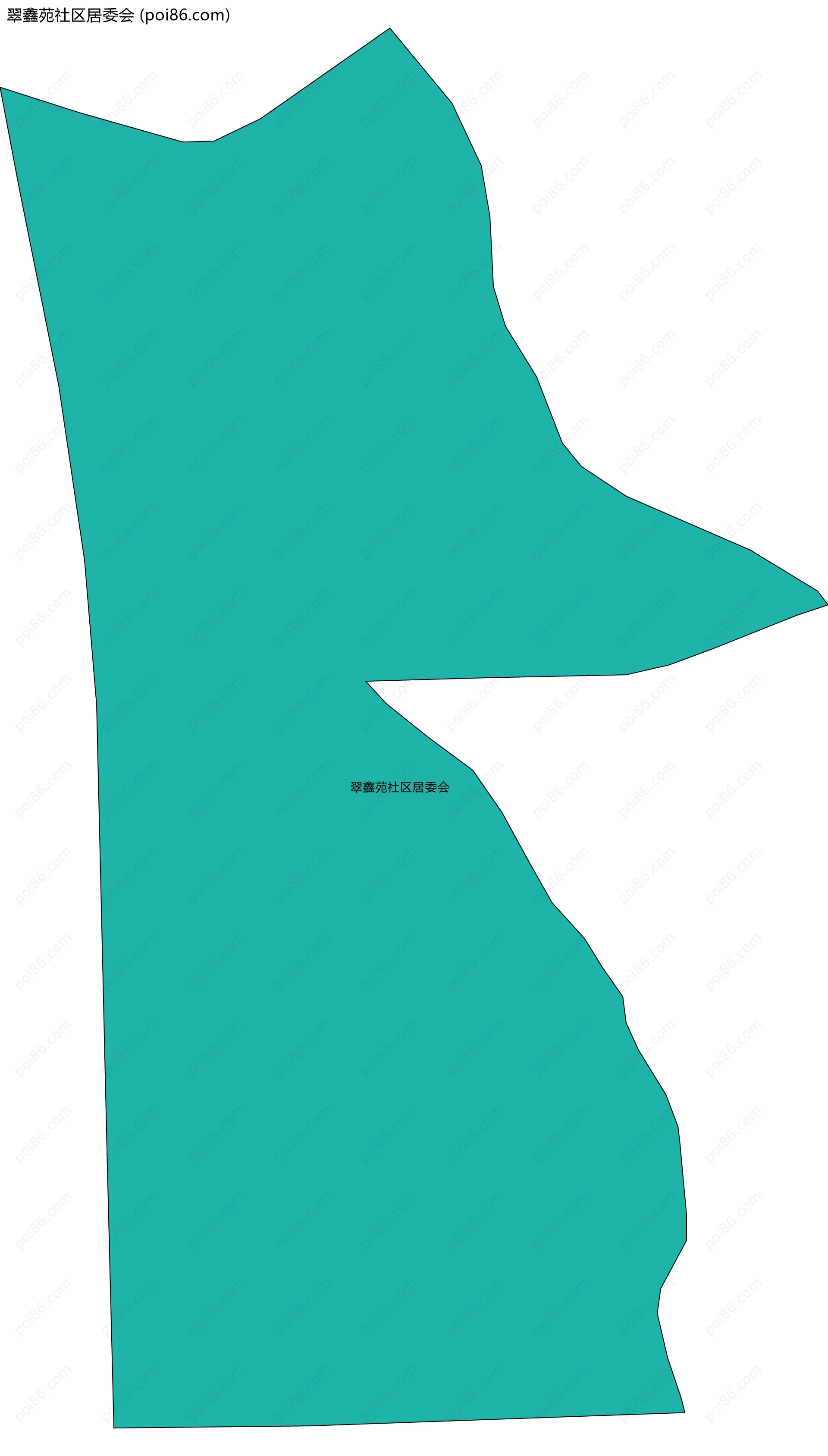翠鑫苑社区居委会边界地图