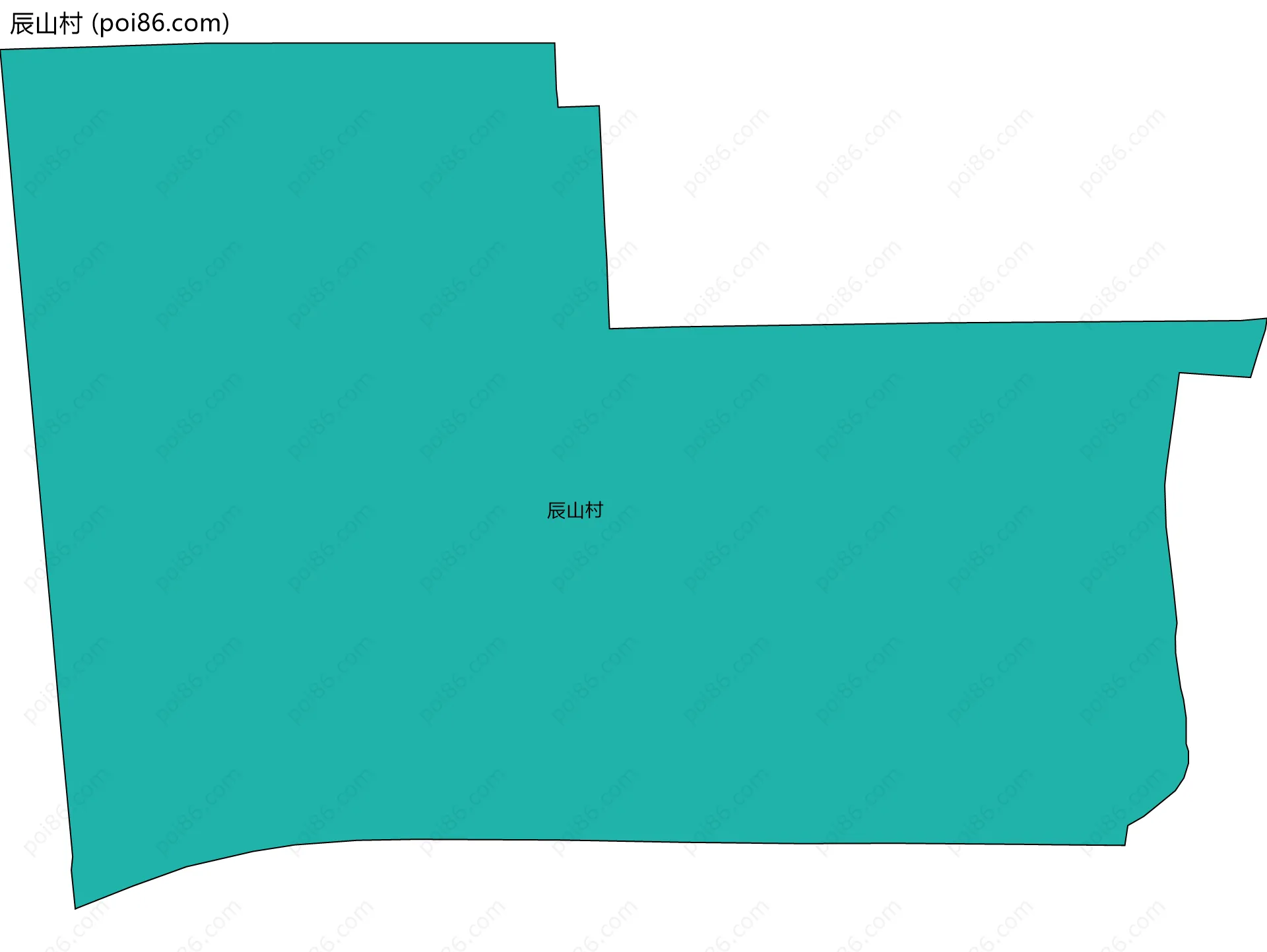 辰山村边界地图
