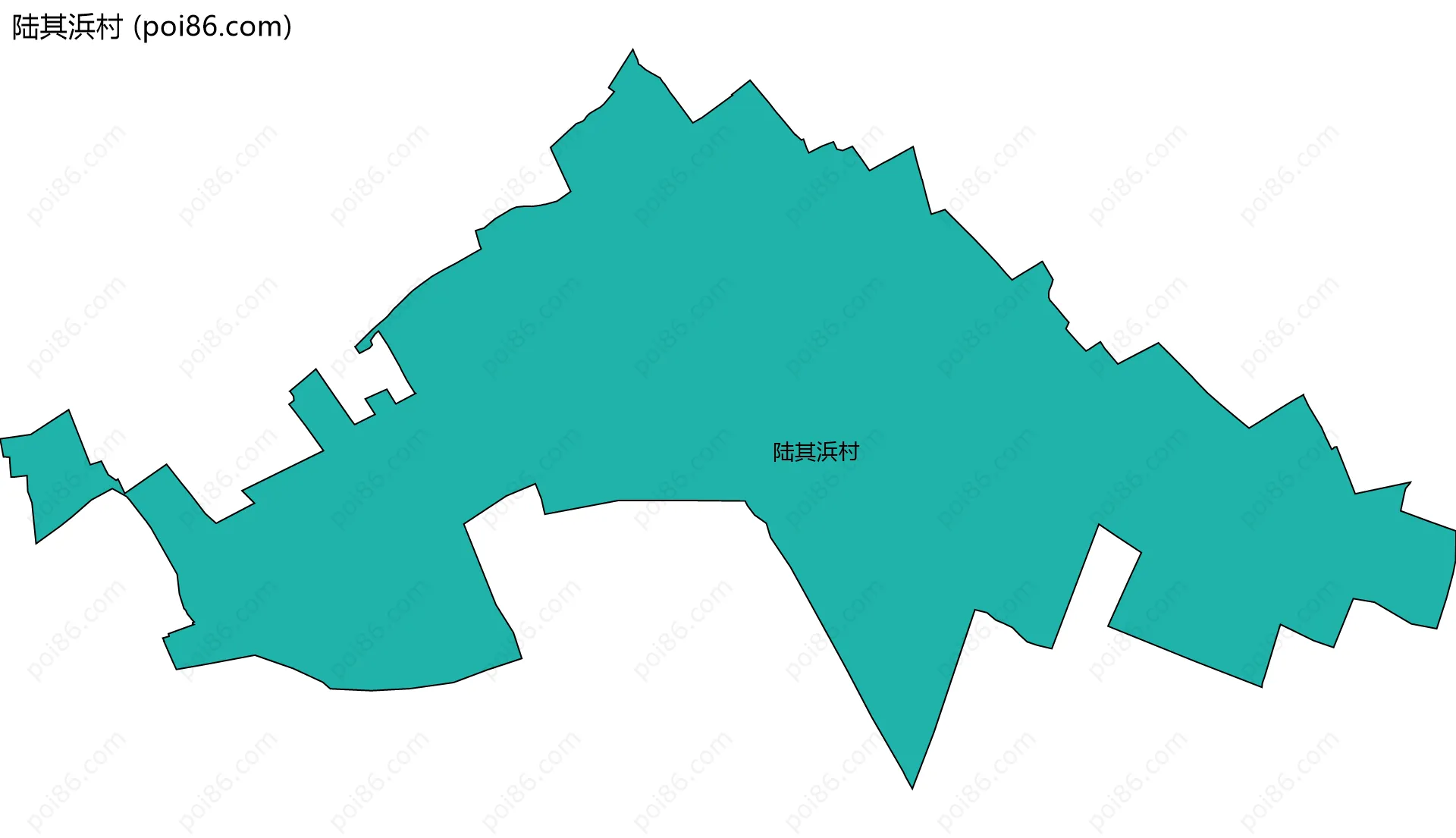 陆其浜村边界地图