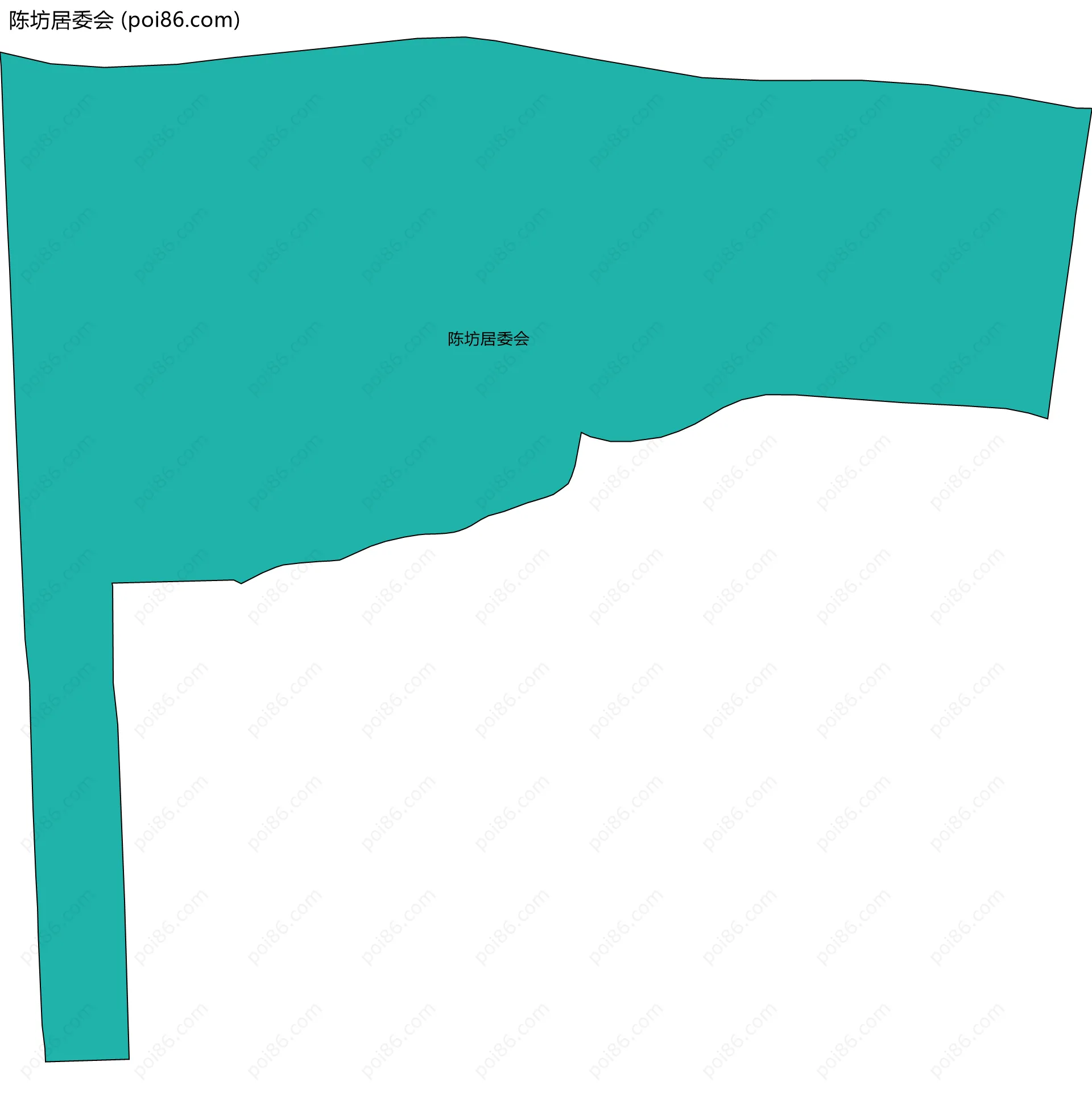 陈坊居委会边界地图