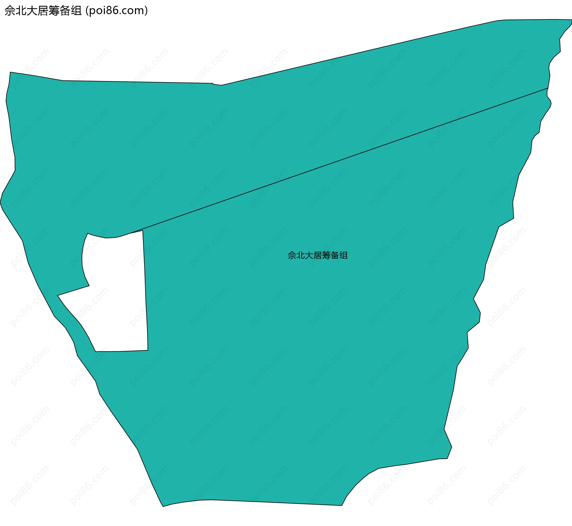 佘北大居筹备组边界地图