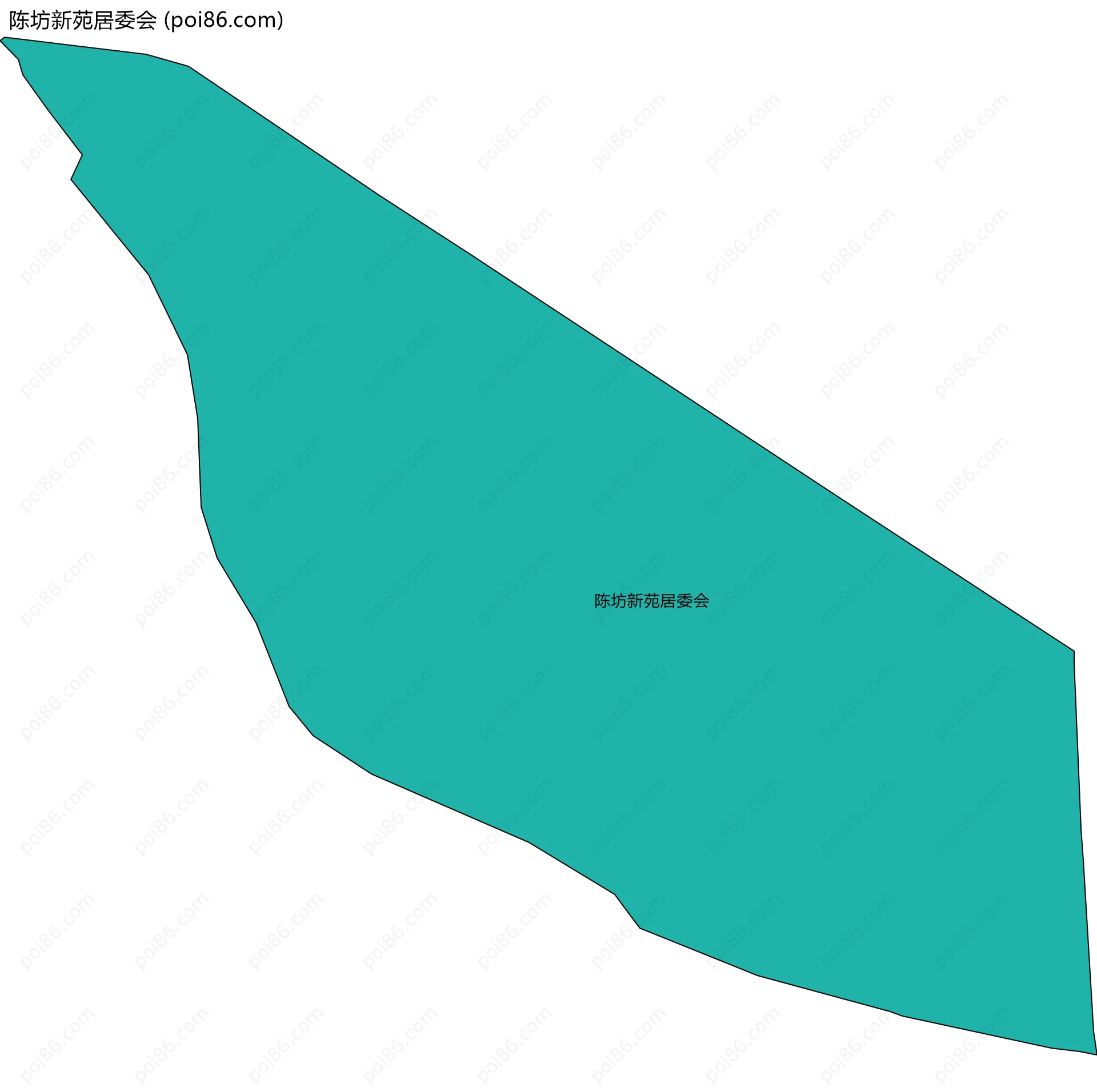 陈坊新苑居委会边界地图