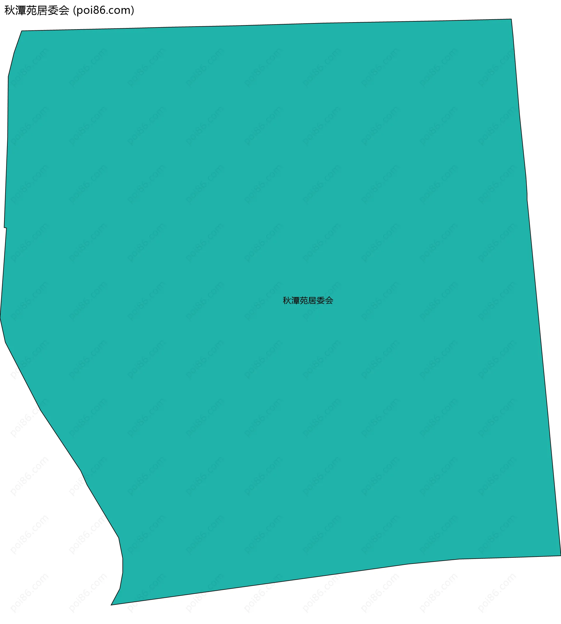 秋潭苑居委会边界地图