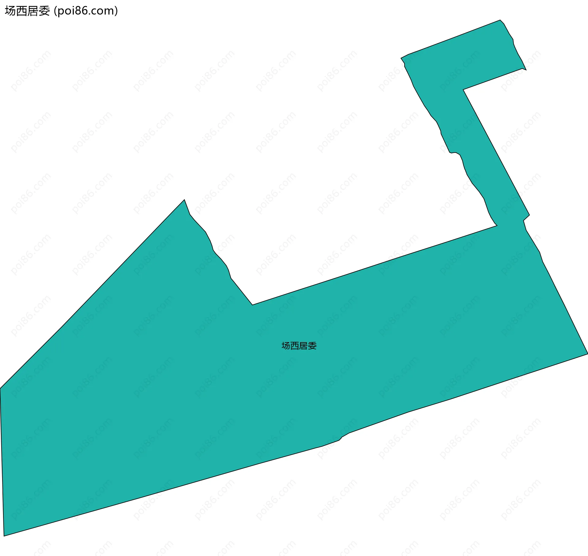 场西居委边界地图