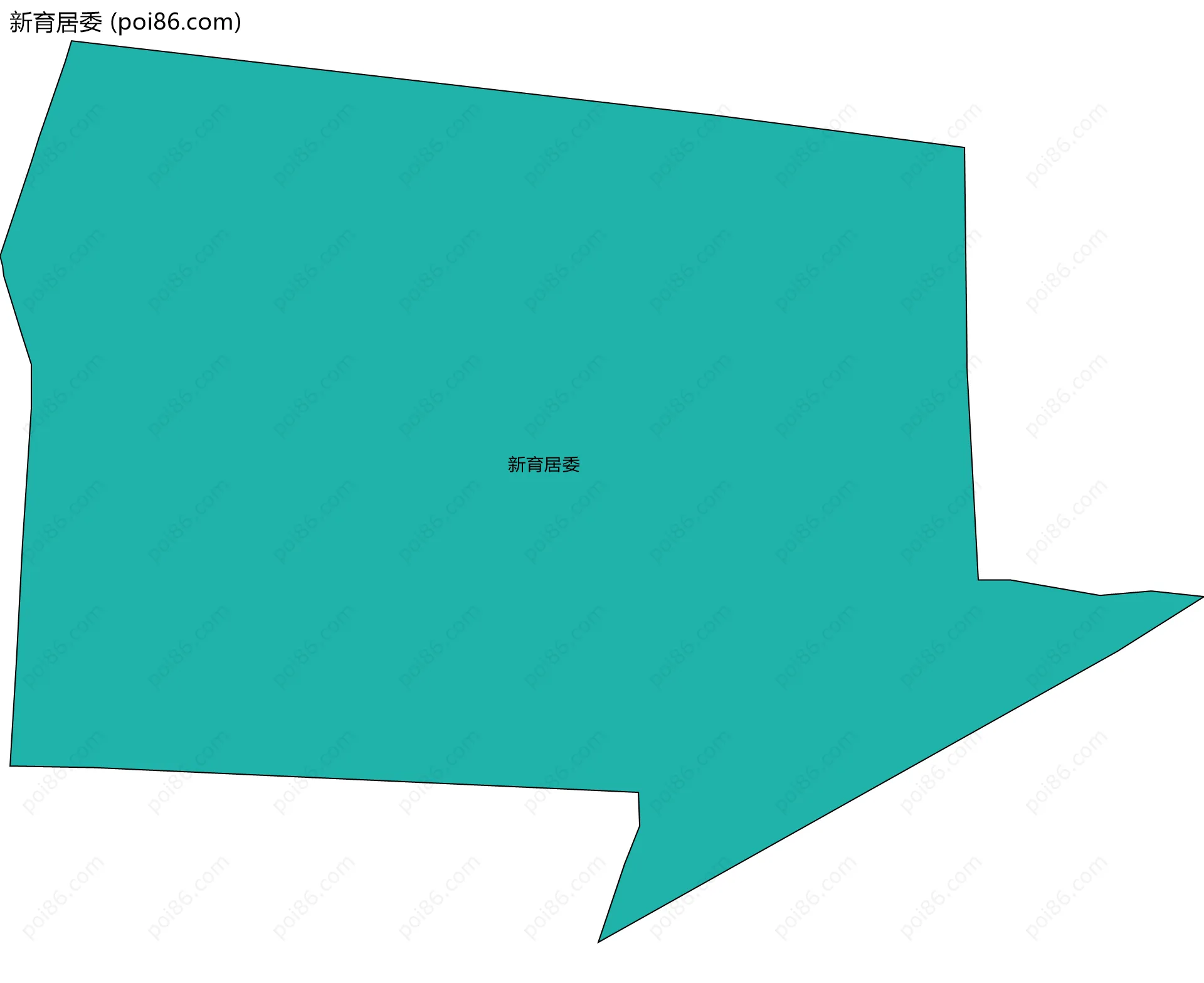 新育居委边界地图