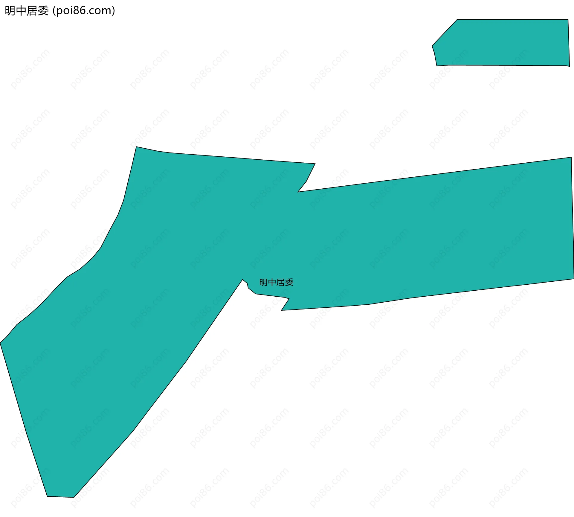 明中居委边界地图