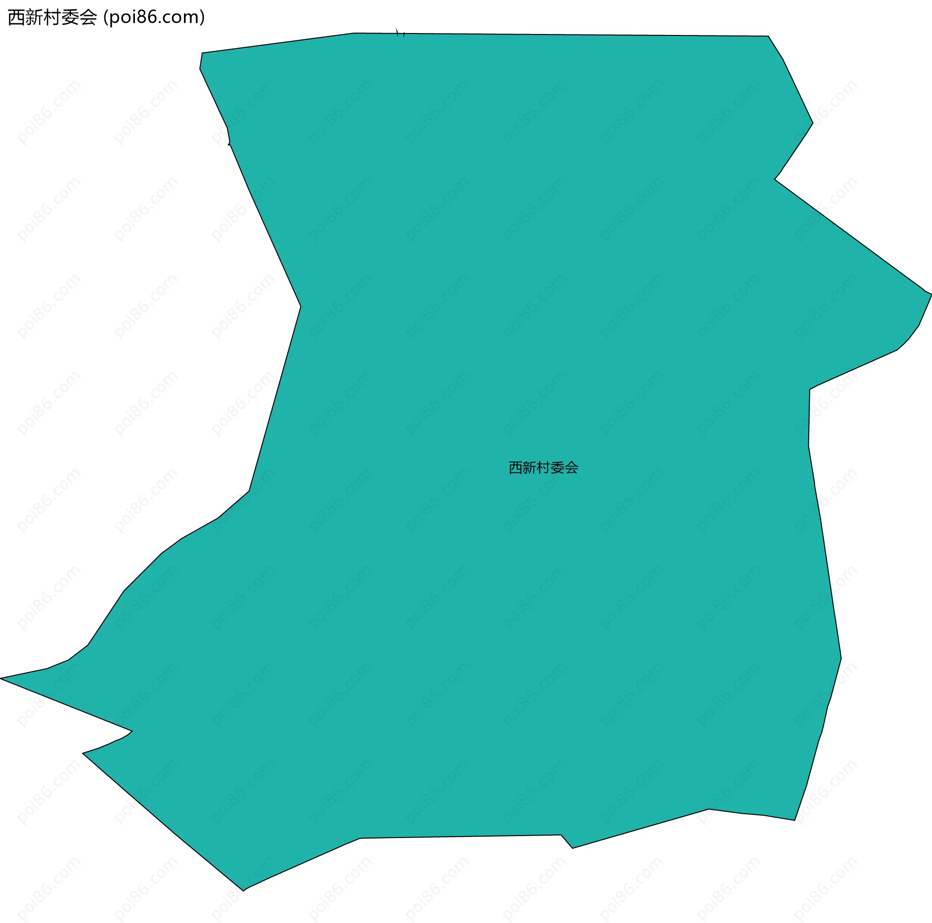 西新村委会边界地图