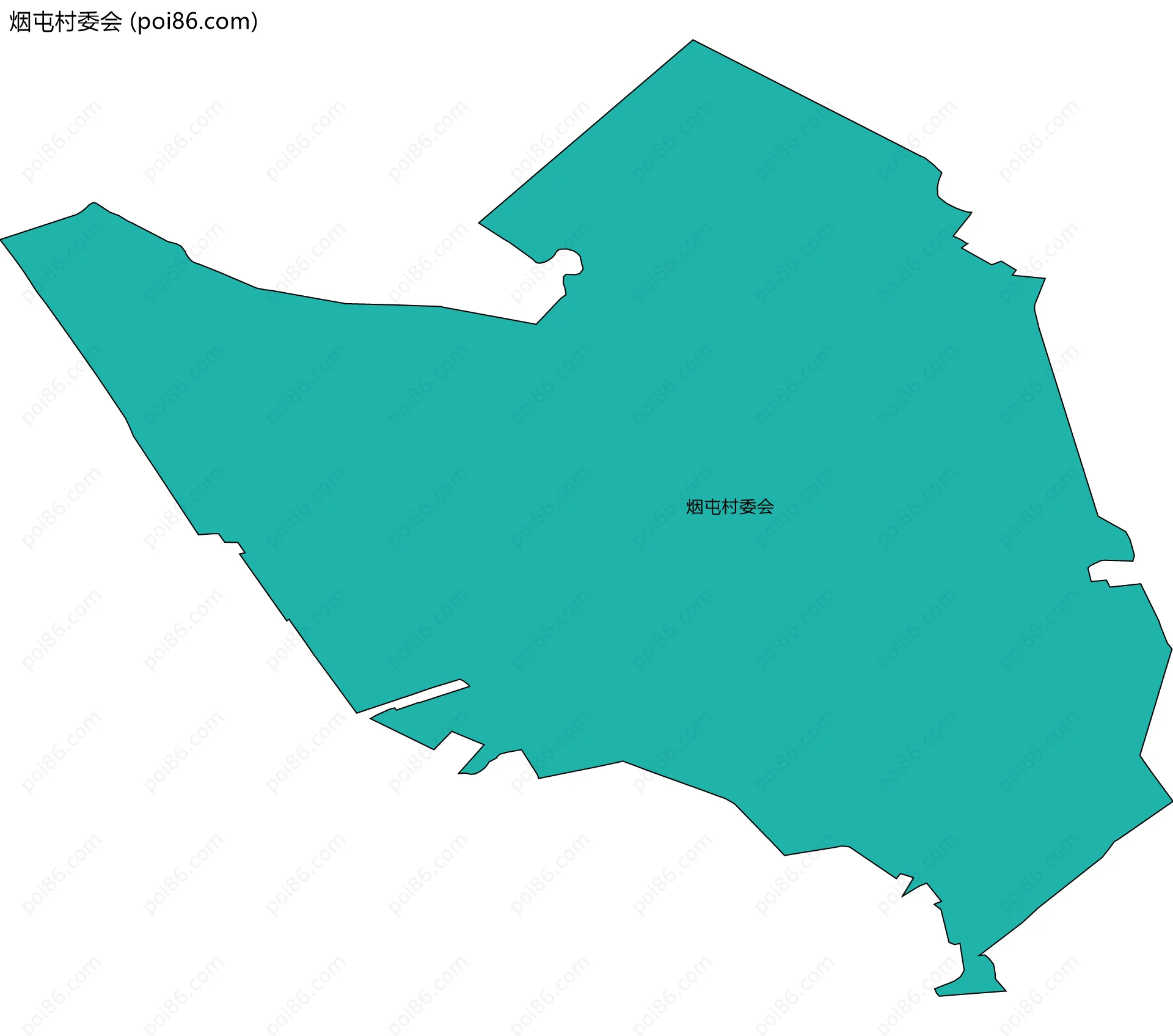 烟屯村委会边界地图