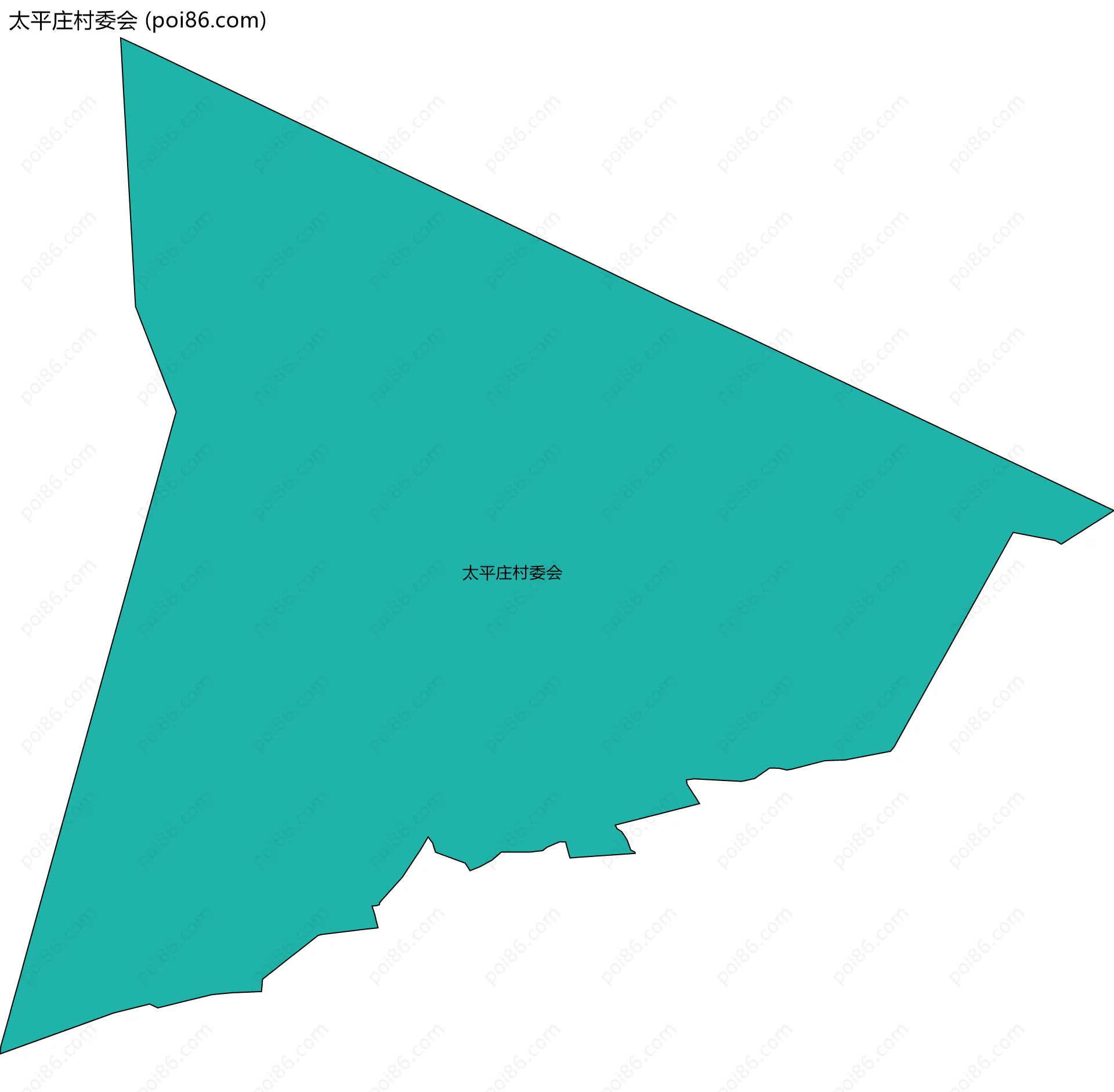 太平庄村委会边界地图