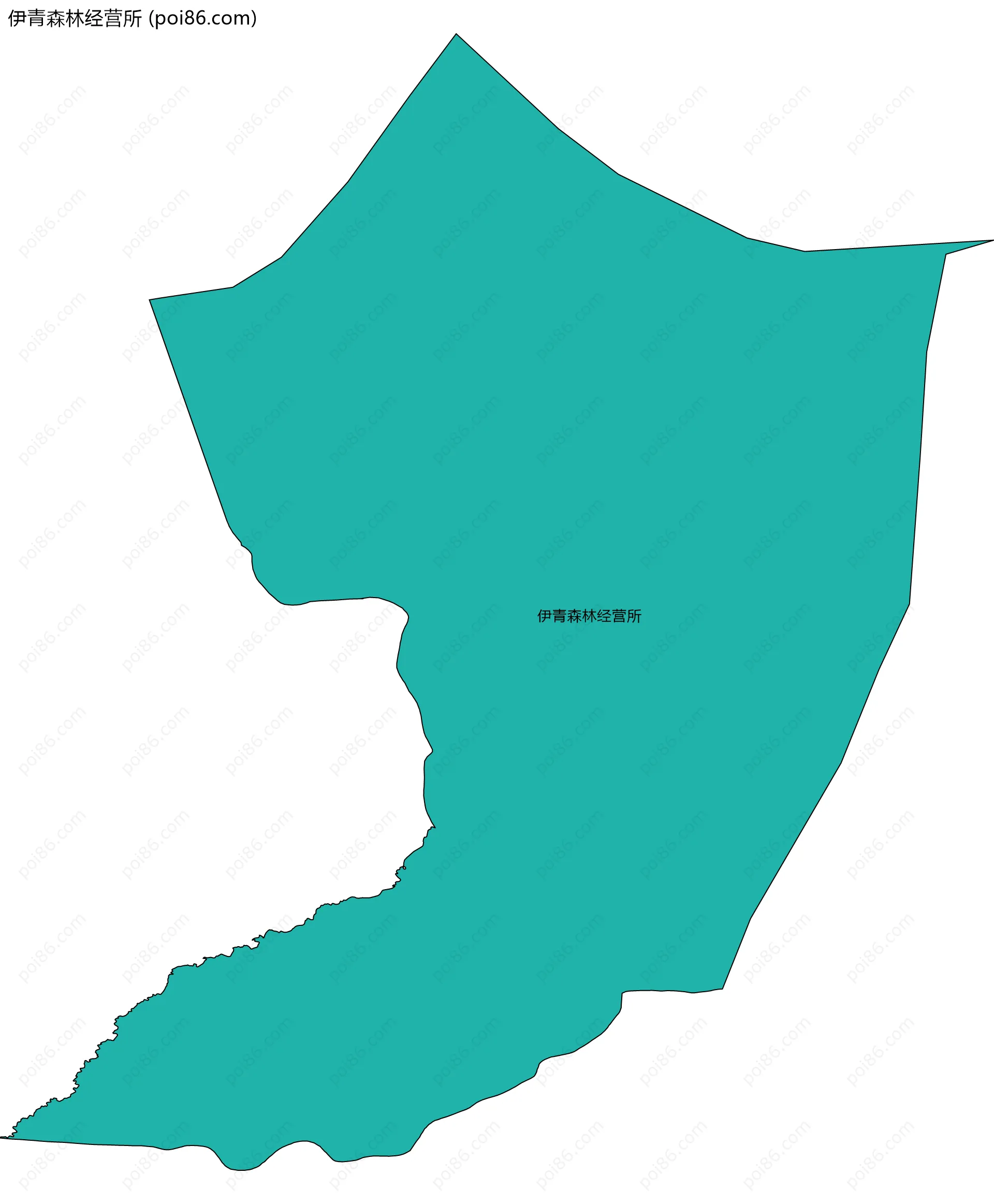 伊青森林经营所边界地图