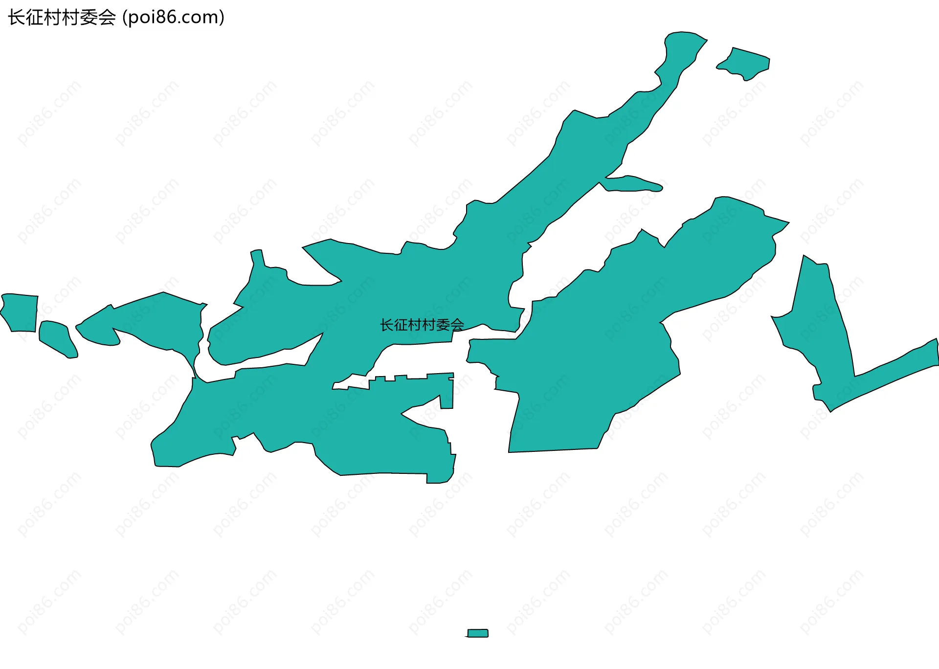 长征村村委会边界地图