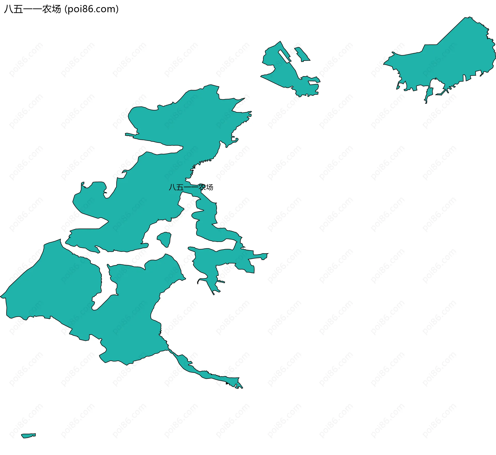 八五一一农场边界地图