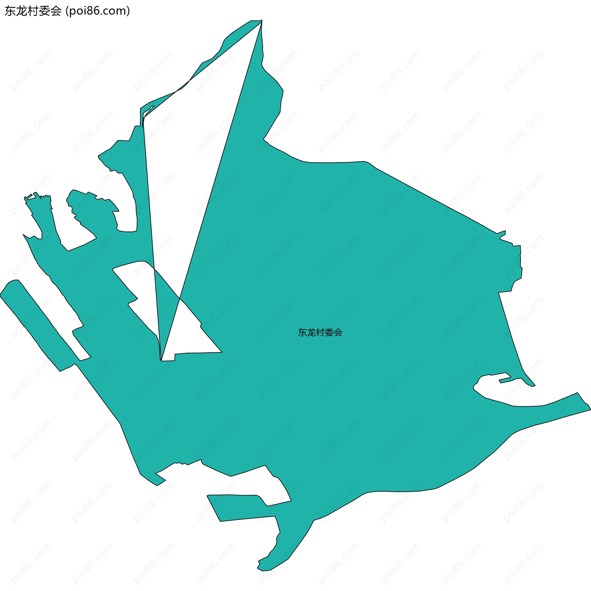 东龙村委会边界地图