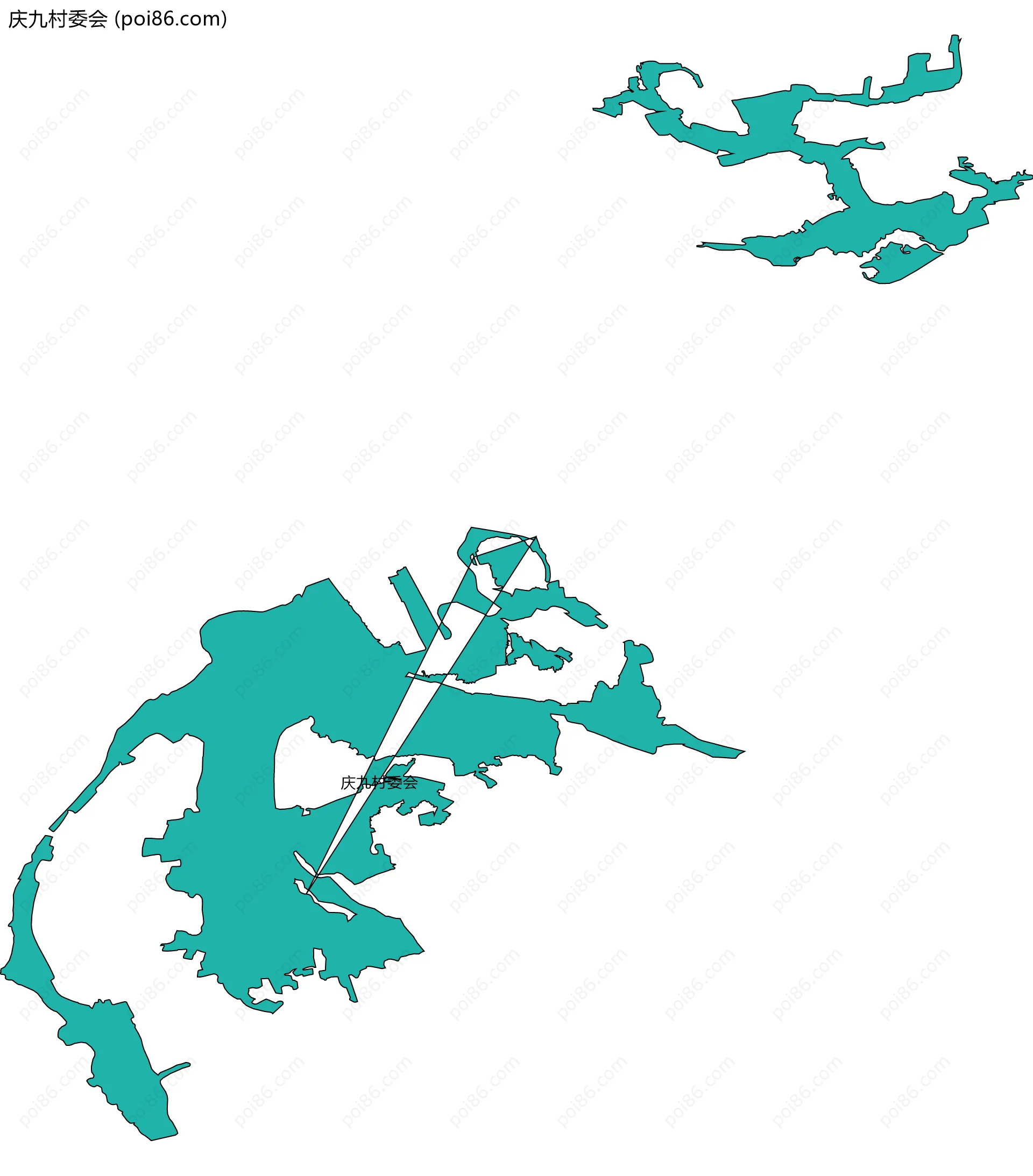 庆九村委会边界地图