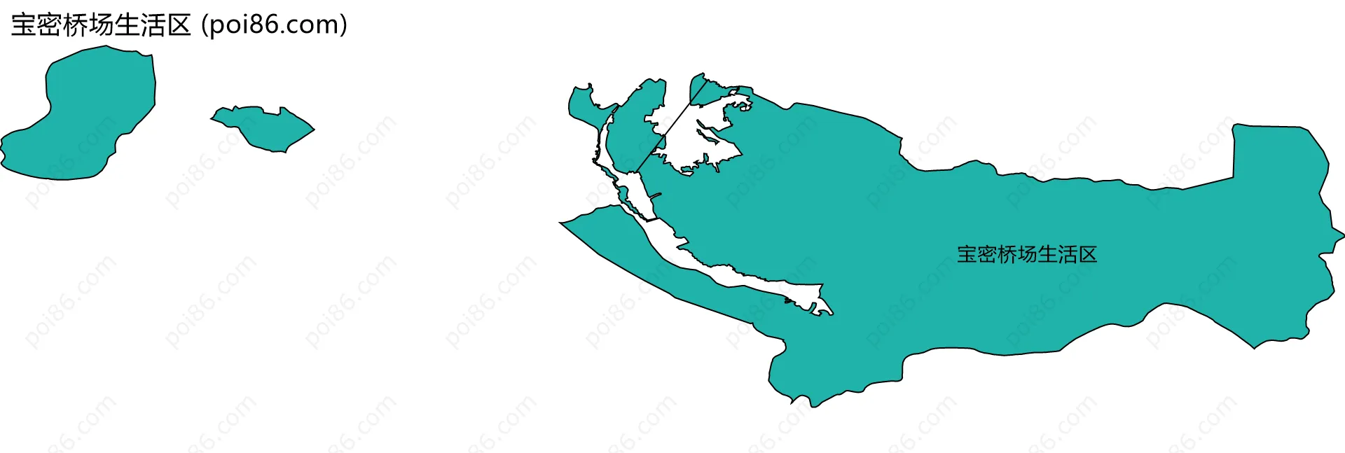宝密桥场生活区边界地图