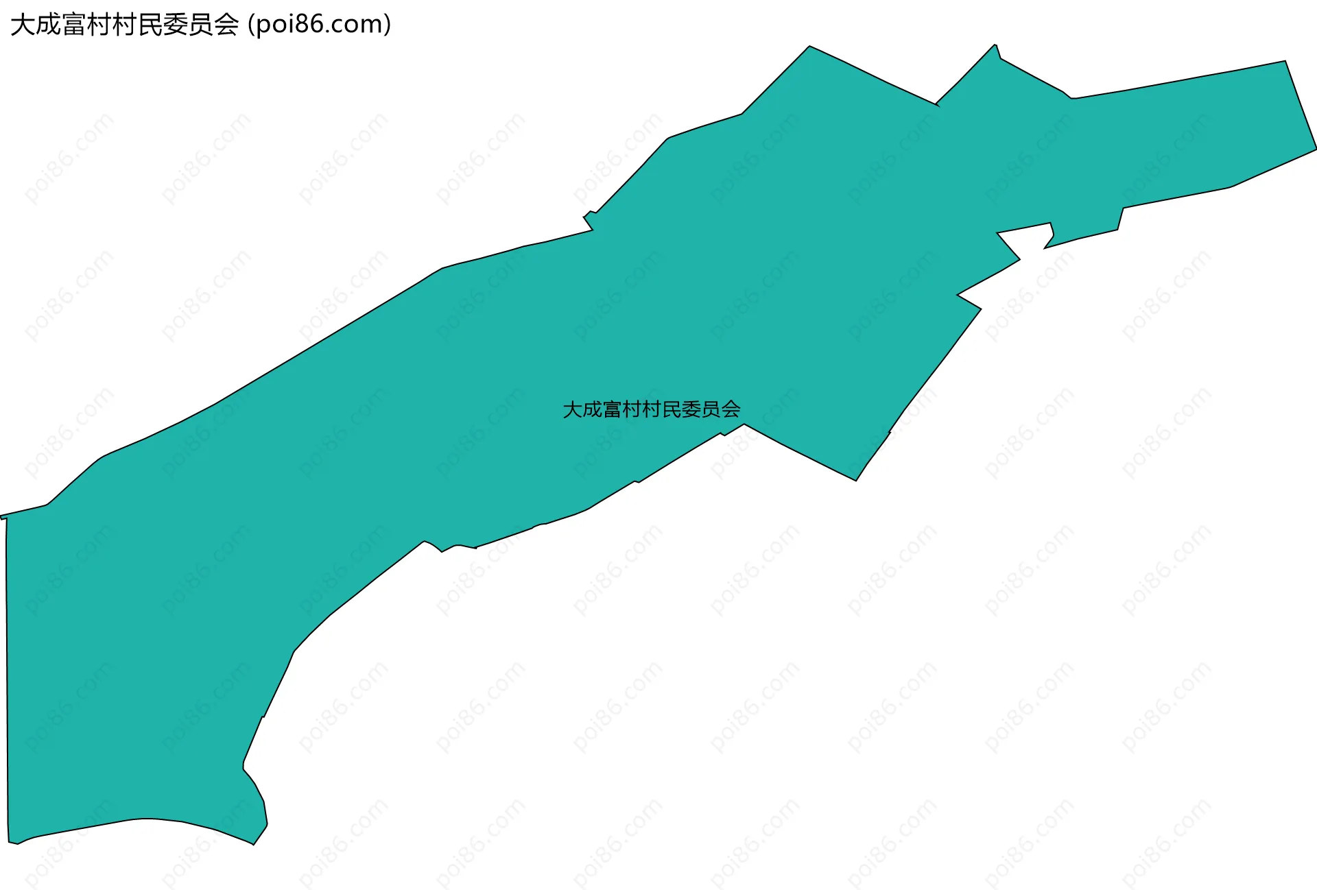大成富村村民委员会边界地图