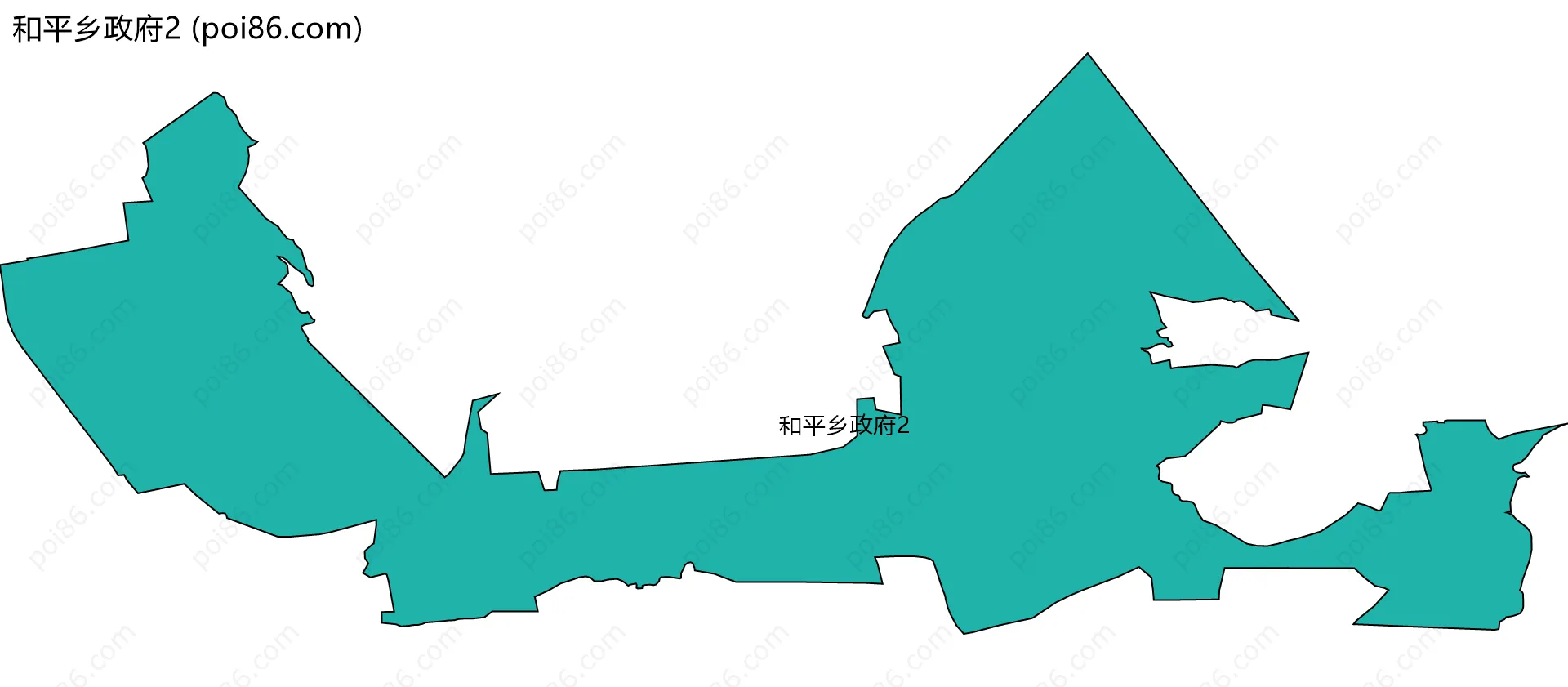 和平乡政府2边界地图