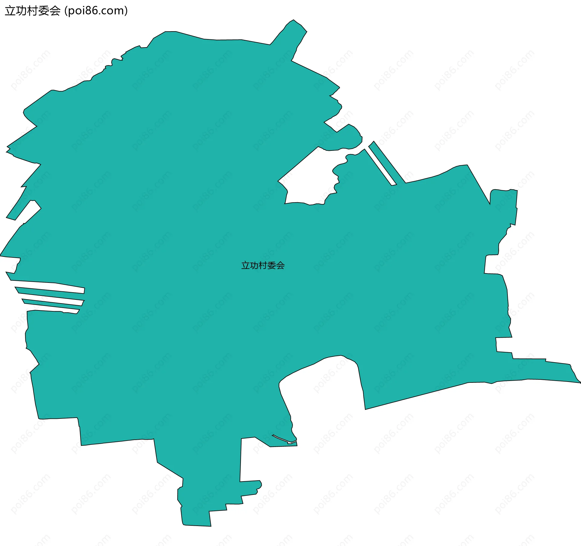 立功村委会边界地图