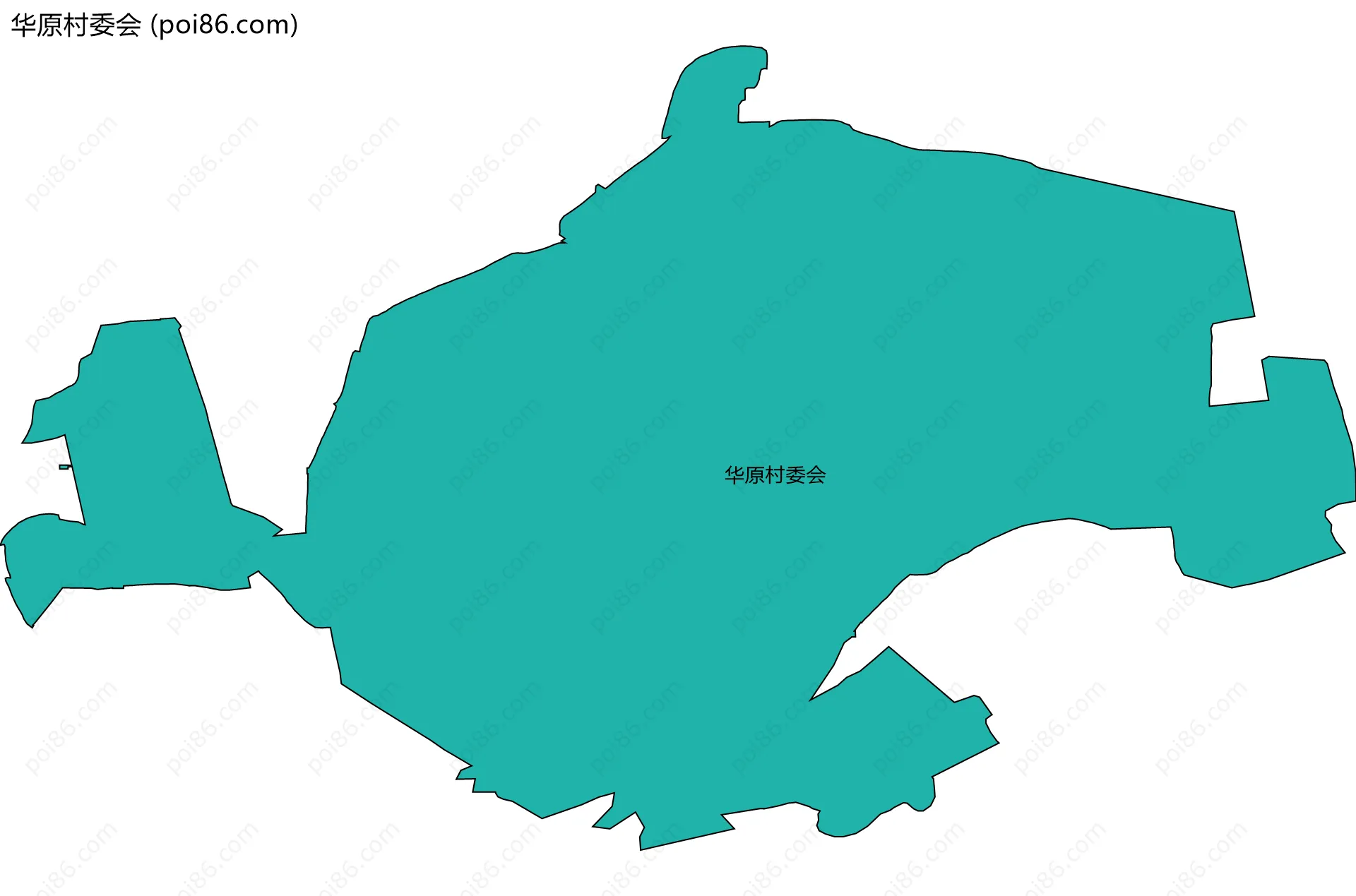 华原村委会边界地图