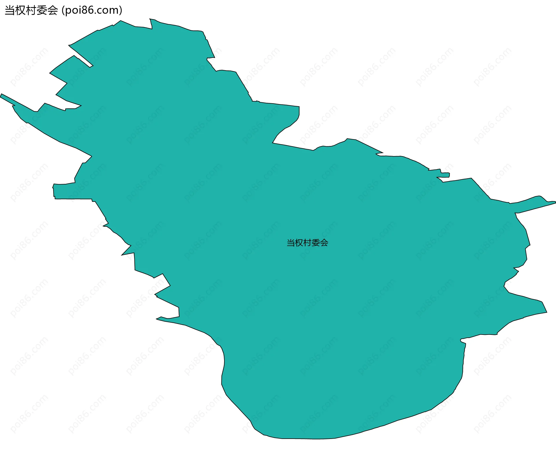 当权村委会边界地图