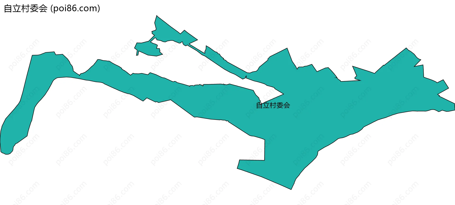 自立村委会边界地图