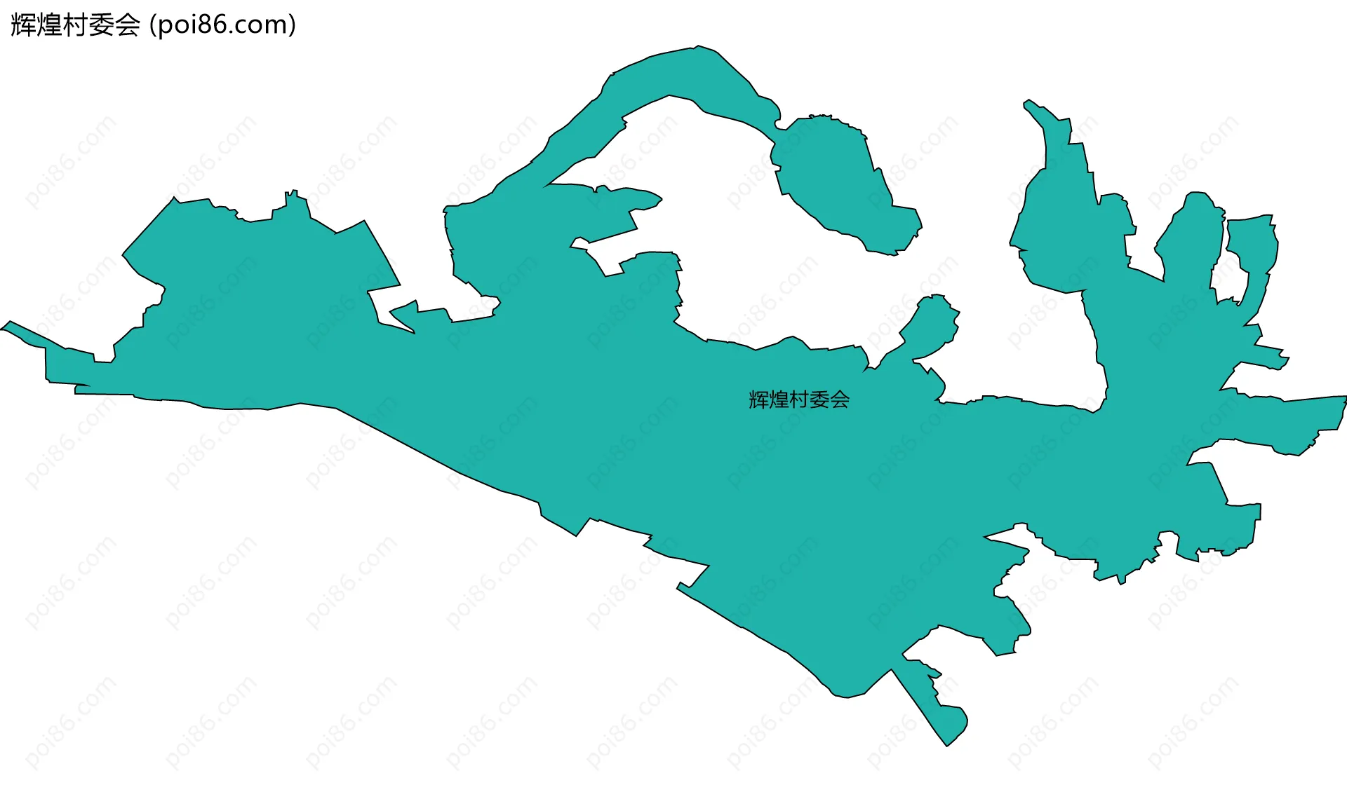 辉煌村委会边界地图