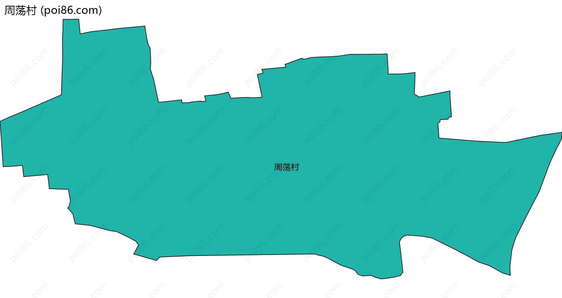 周荡村边界地图