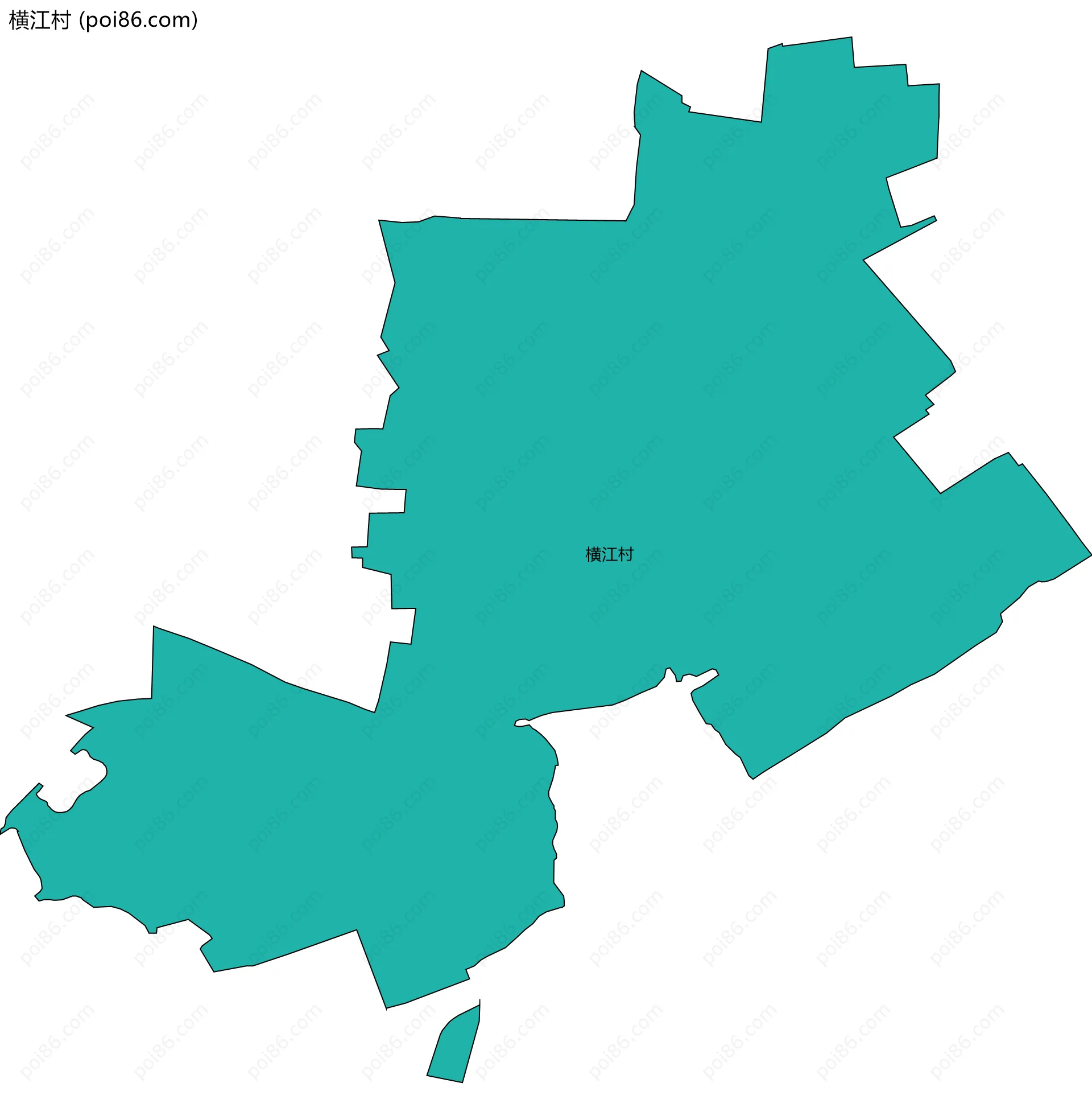 横江村边界地图