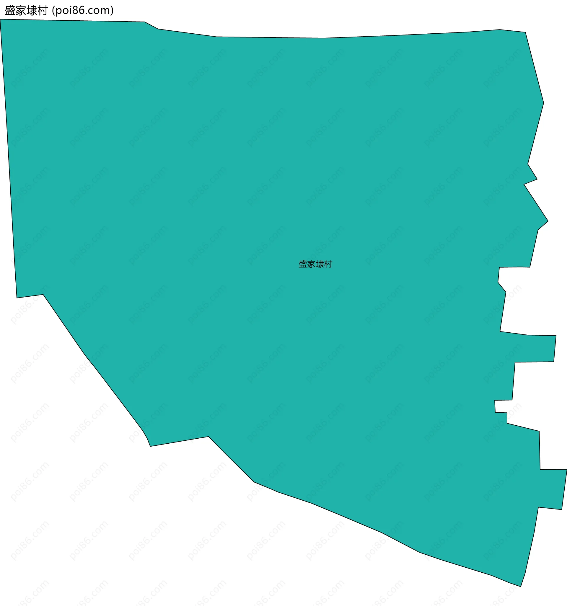 盛家埭村边界地图