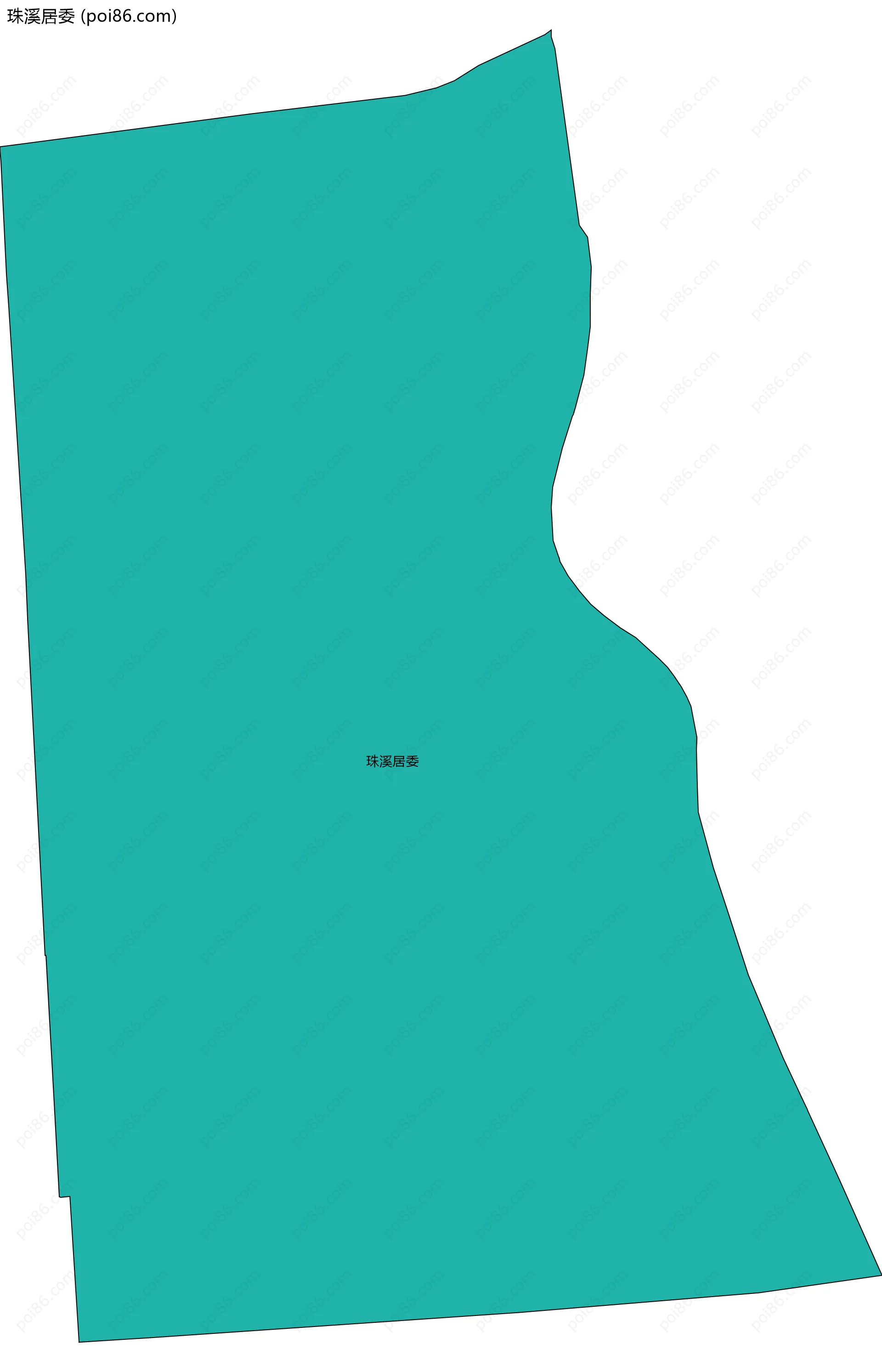 珠溪居委边界地图