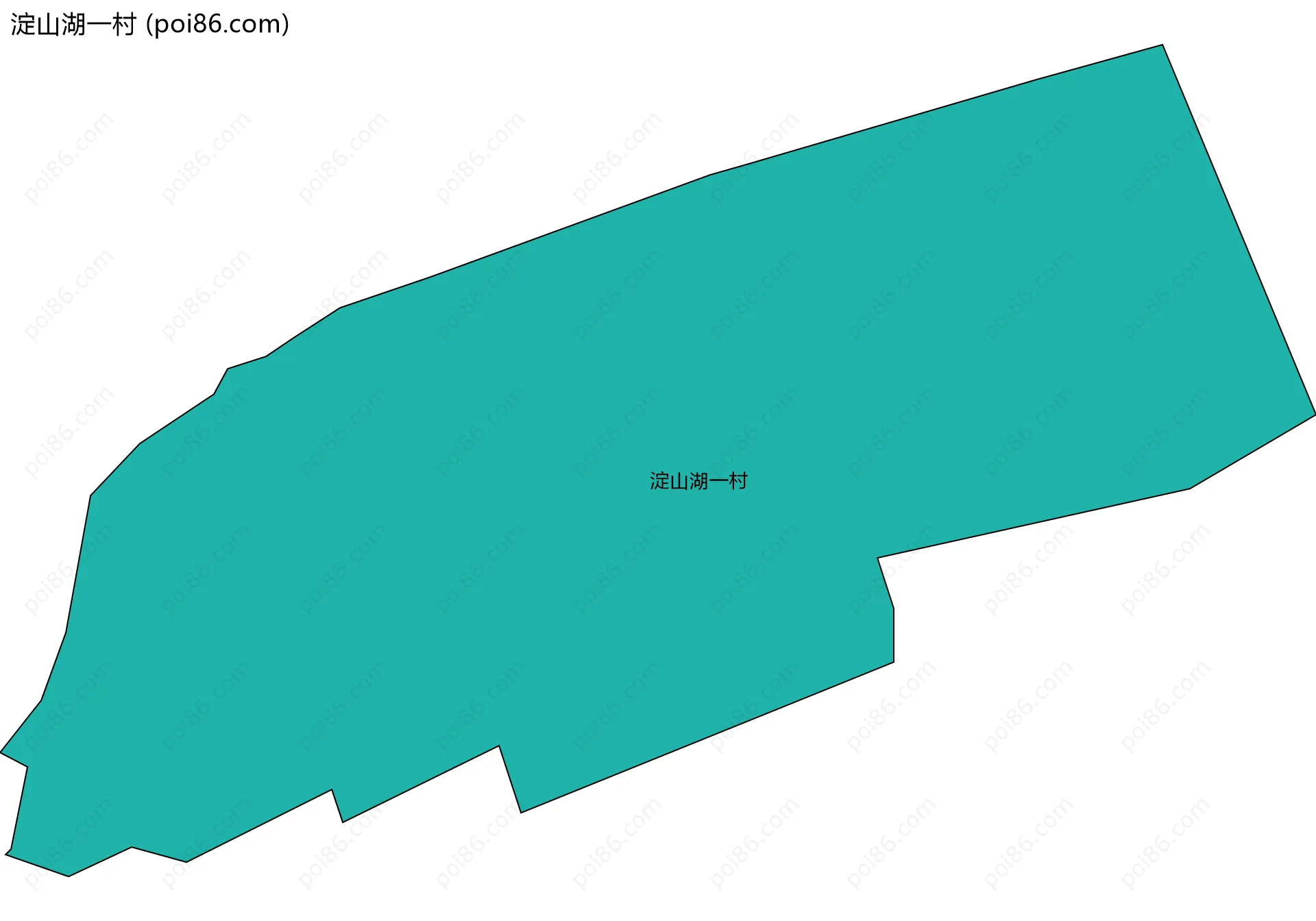 淀山湖一村边界地图