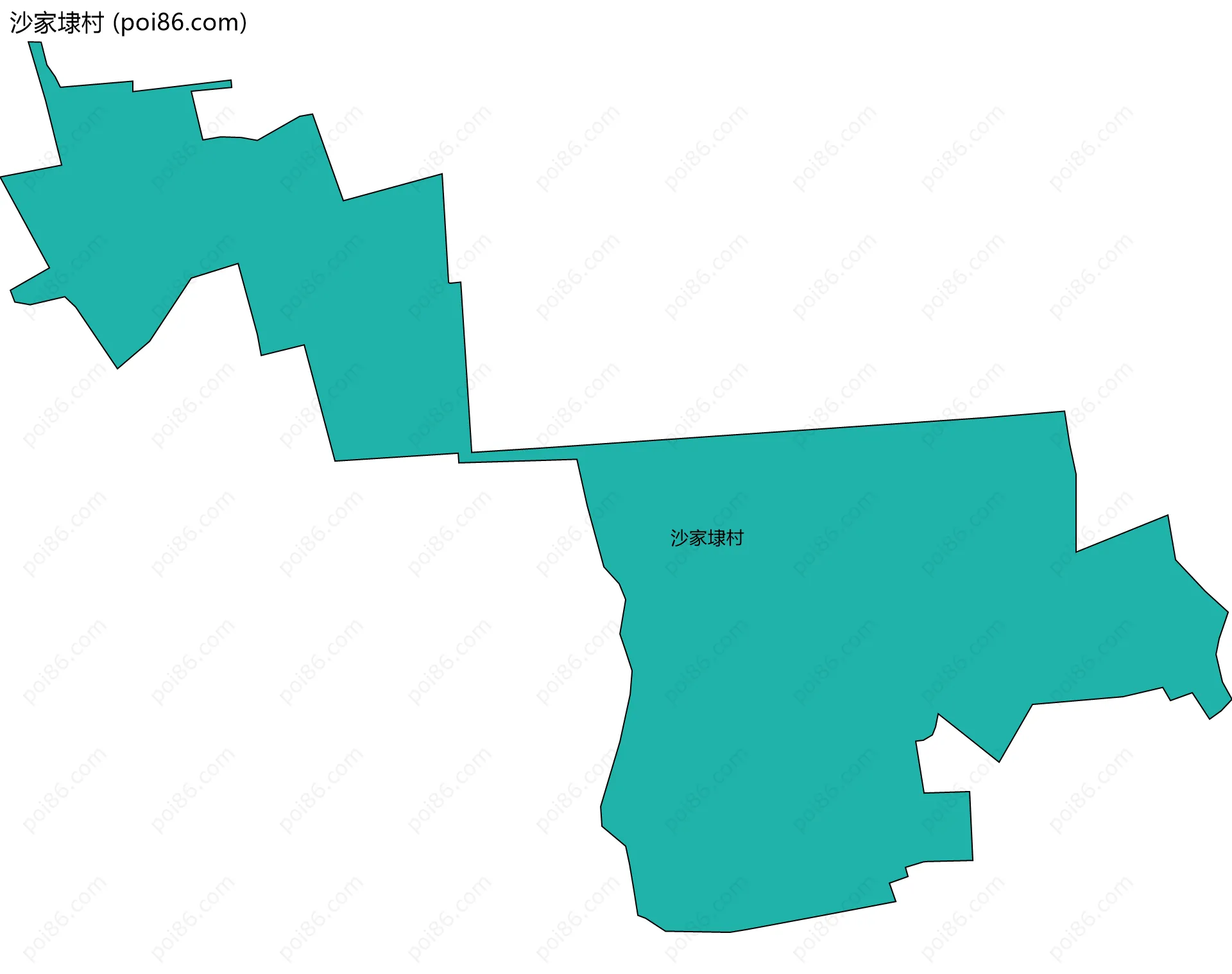 沙家埭村边界地图