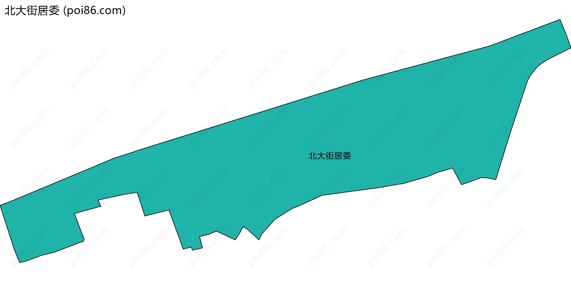北大街居委边界地图