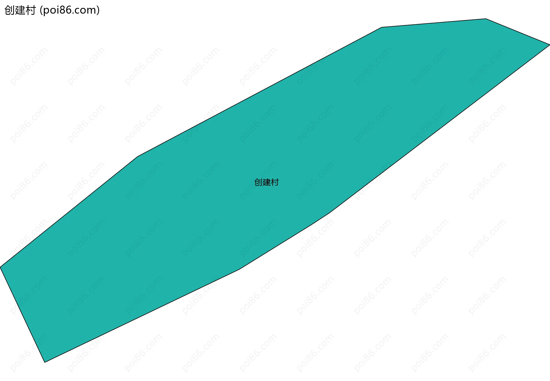 创建村边界地图