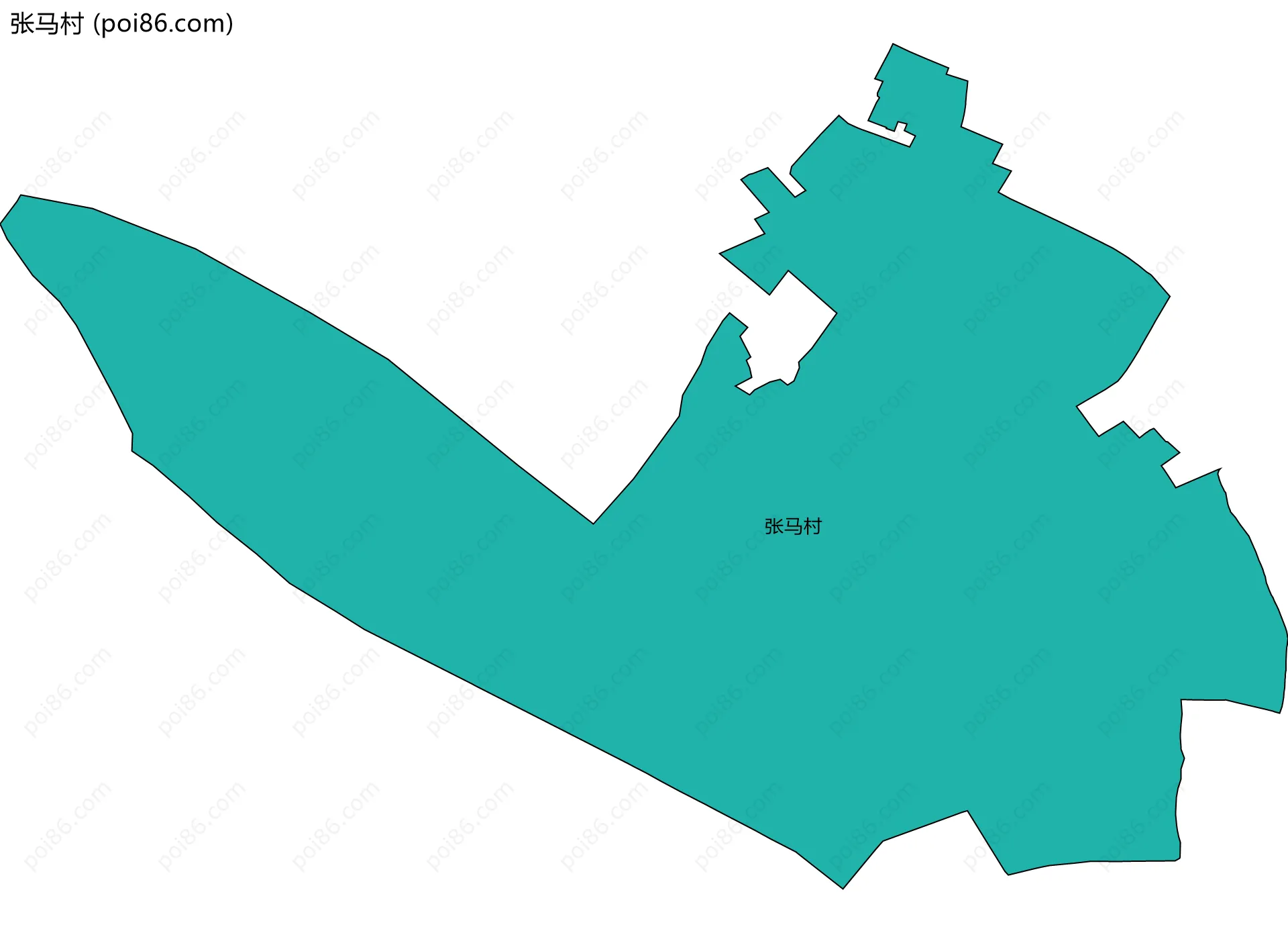 张马村边界地图