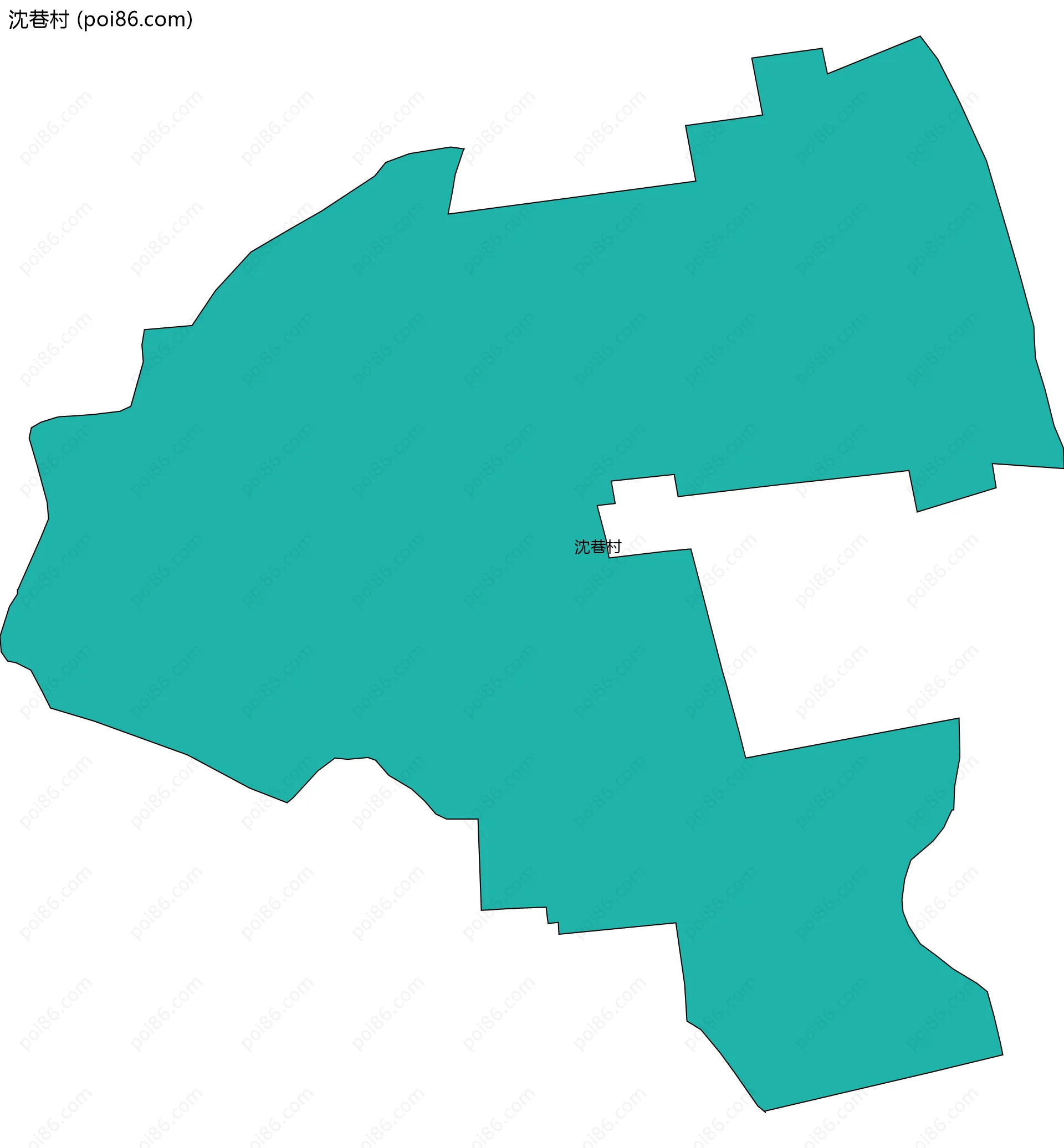 沈巷村边界地图